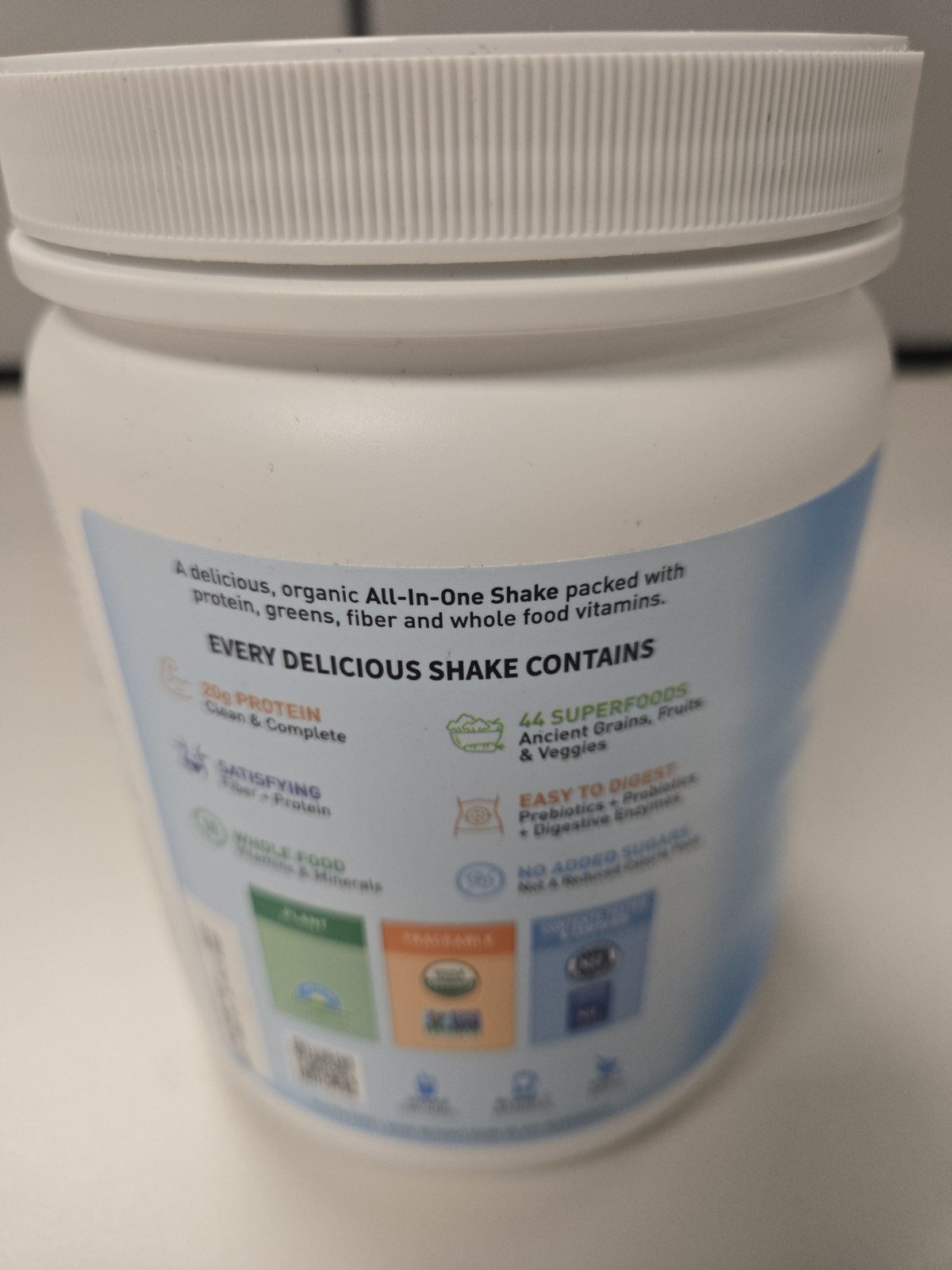 Garden of Life Raw Organic Meal Protein Powder, 1lbs – Vanilla