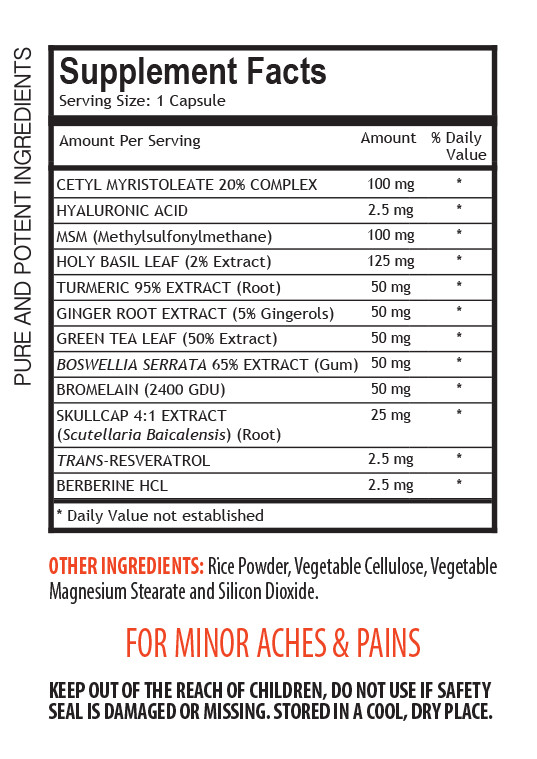 Pain Relief Capsules – PAIN RELIEF ULTRA COMPLEX 610MG 2B – Msm Powder