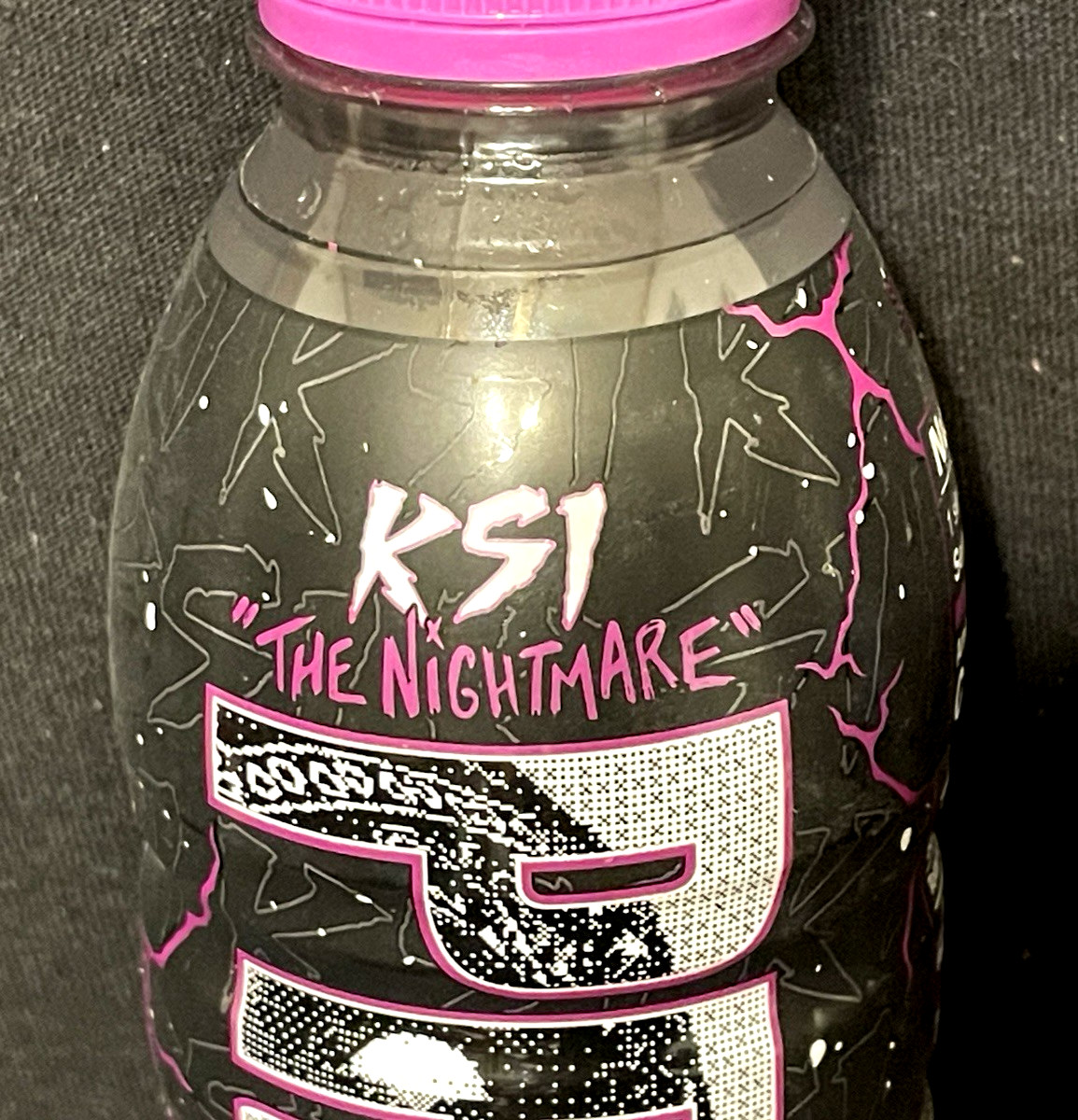 Prime KSI The Nightmare Limited Strawberry Cream Hydration Drink 2 Bottles 16.9