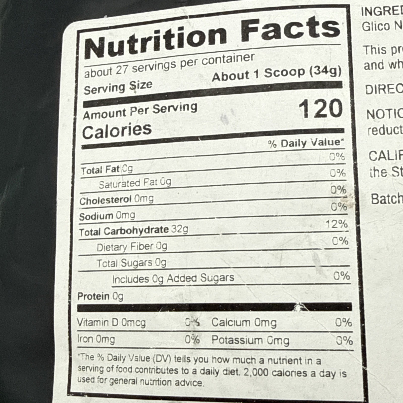 “Highly Branched Cyclic Dextrin Powder for Energy & Muscle Recovery – 2lbs-