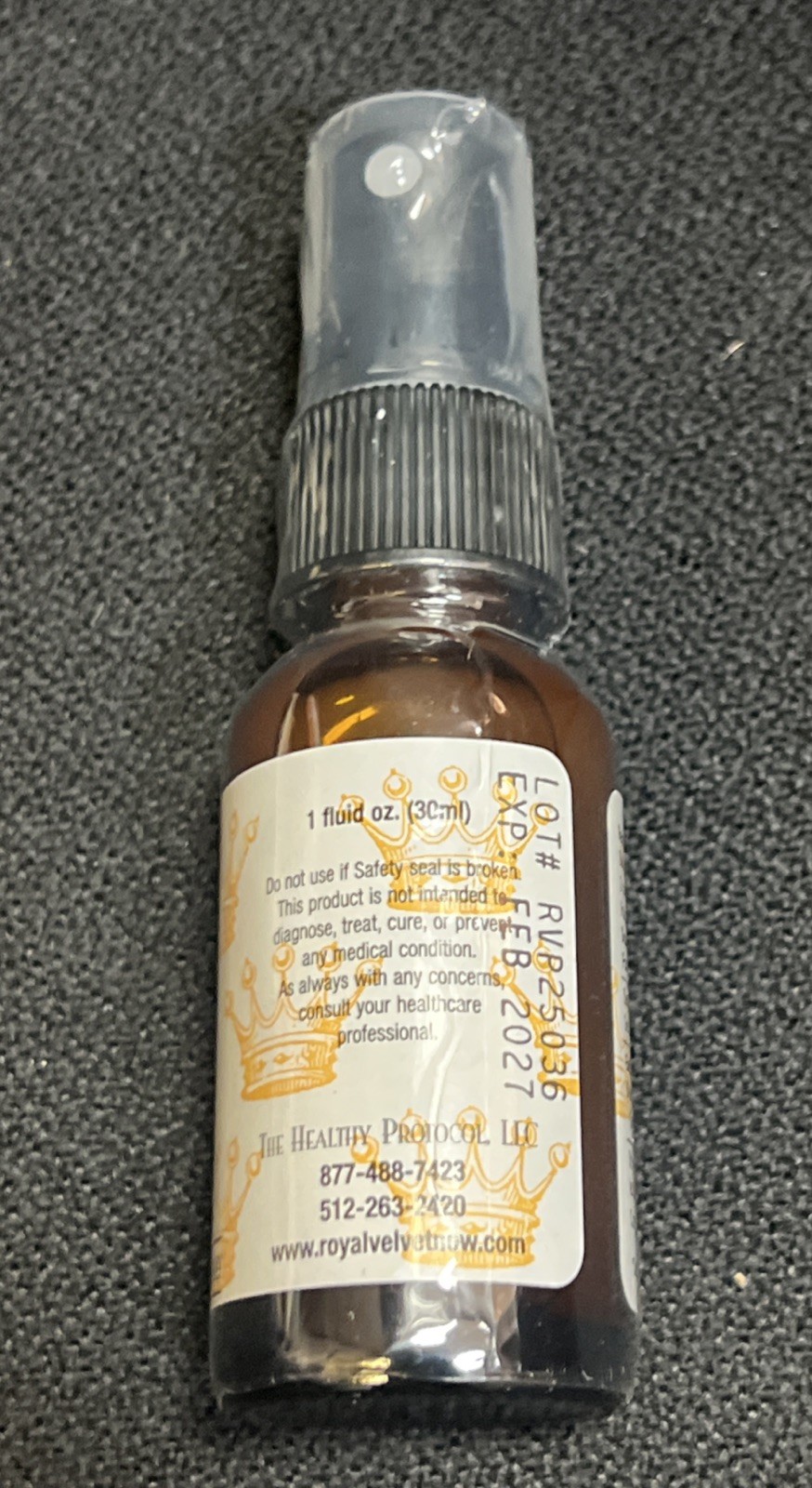 Royal Velvet Pure Deer Antler Velvet Oral Spray Daily Wellness Support Fast Ship