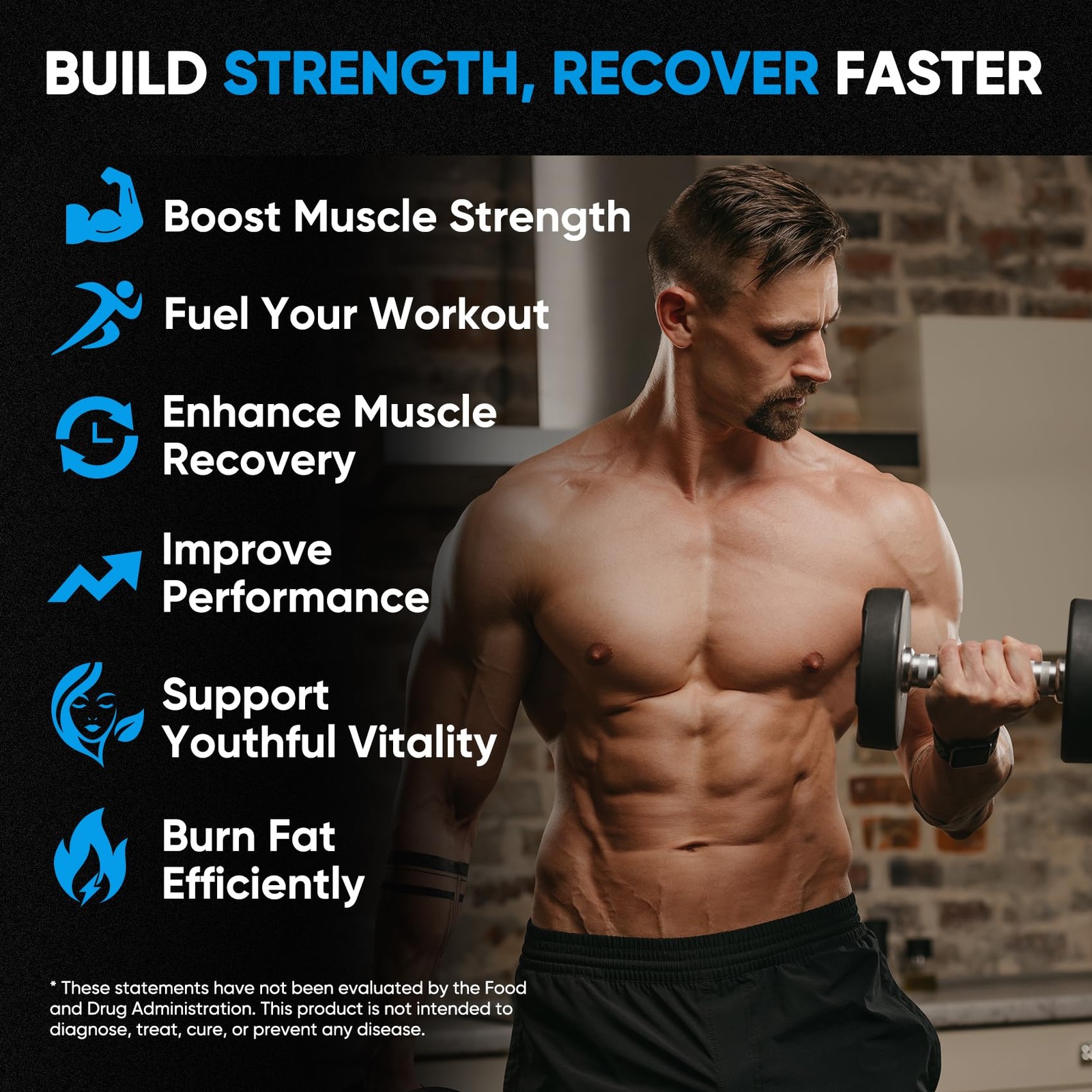 Monohidrato De Creatina Polvo Para Crecimiento Muscular De Hombres y Mujeres