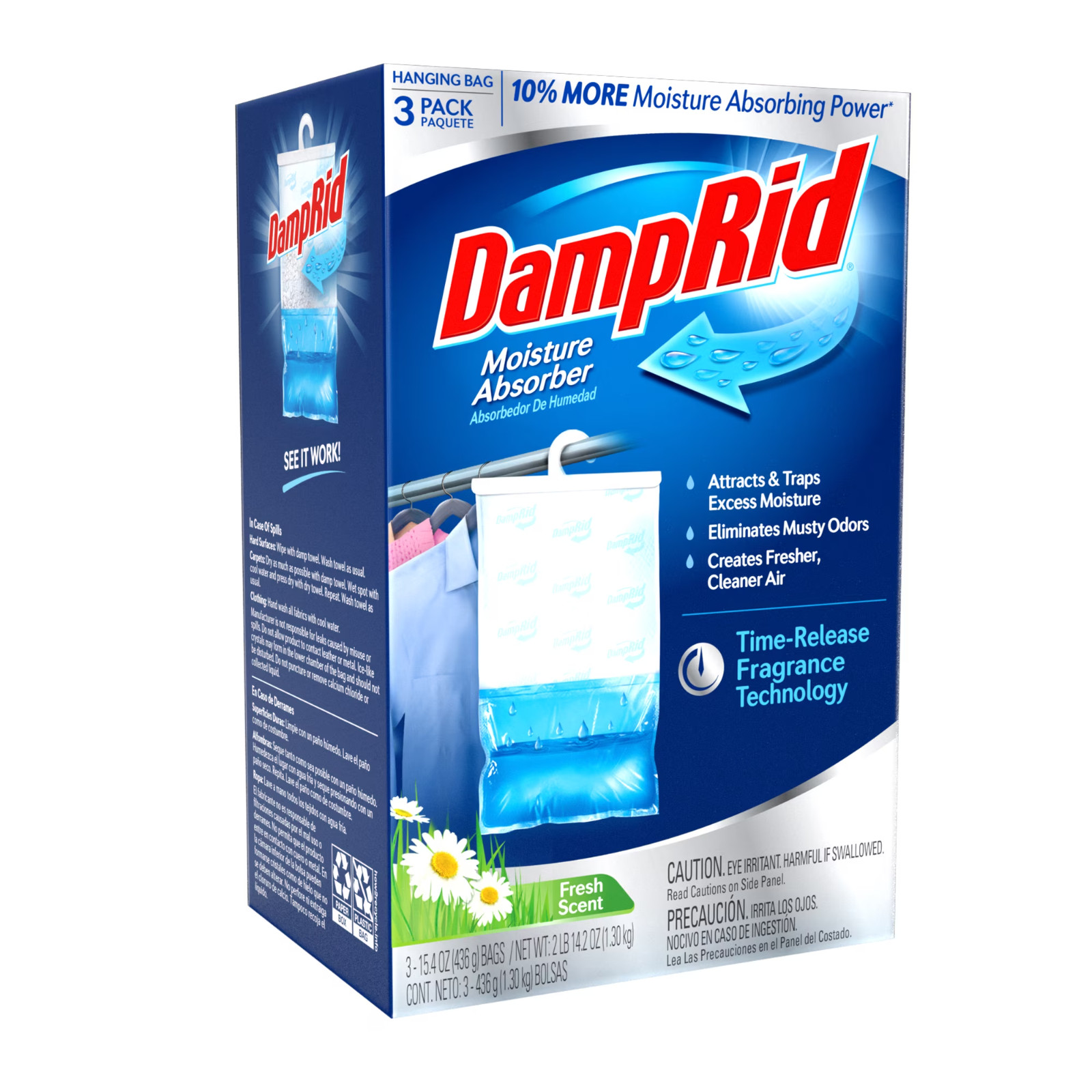 4 Pack DampRid 15.4 Oz. Fresh Scent Hanging Moisture Absorber