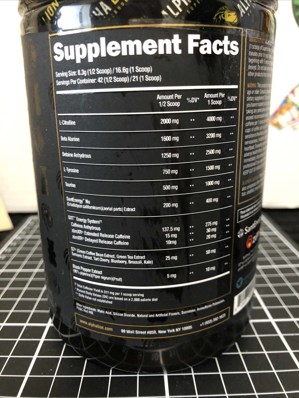 ALPHA LION SUPERHUMAN EXTREME (21 SVG) PRE WORKOUT – Ex 04/26- Lions Blood