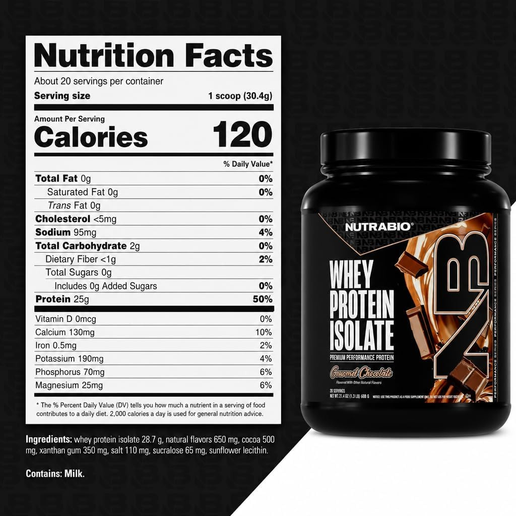 100% Whey Protein Isolate Protein Powder, 25G Protein with Complete Amino Acid P