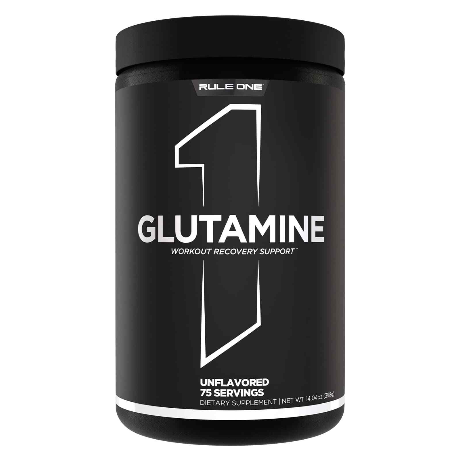 RULE 1 Glutamine 75 serv Unflavored 100% L-Glutamine 375g