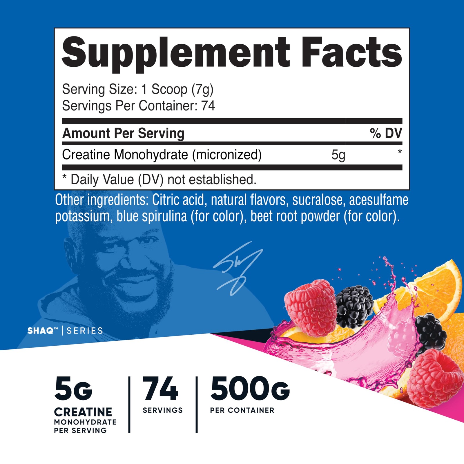 Nutricost Creatine Monohydrate Powder (Shaq’s Berry 500 Gram (Pack of 1)