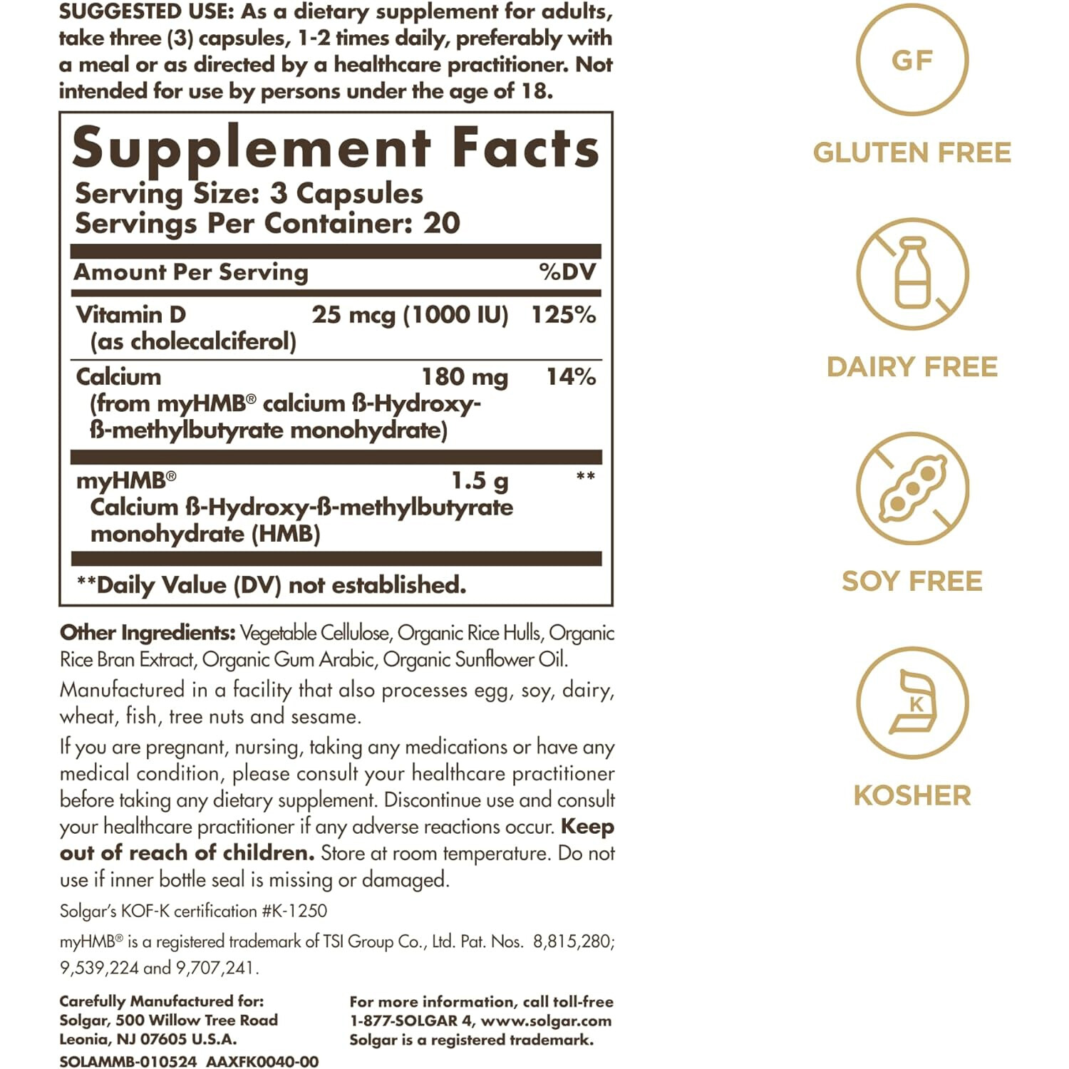 Solgar Muscle Maintenance, 60 Capsules