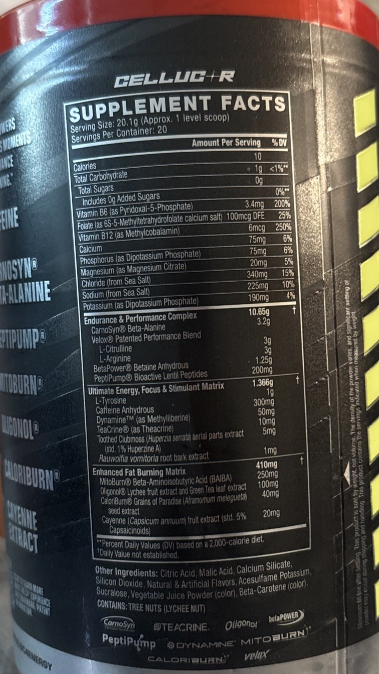 C4® Ultimate Shred, Pre-Workout, Cherry Limeade, 14.2 oz (402 g) EXP: 07 / 2026