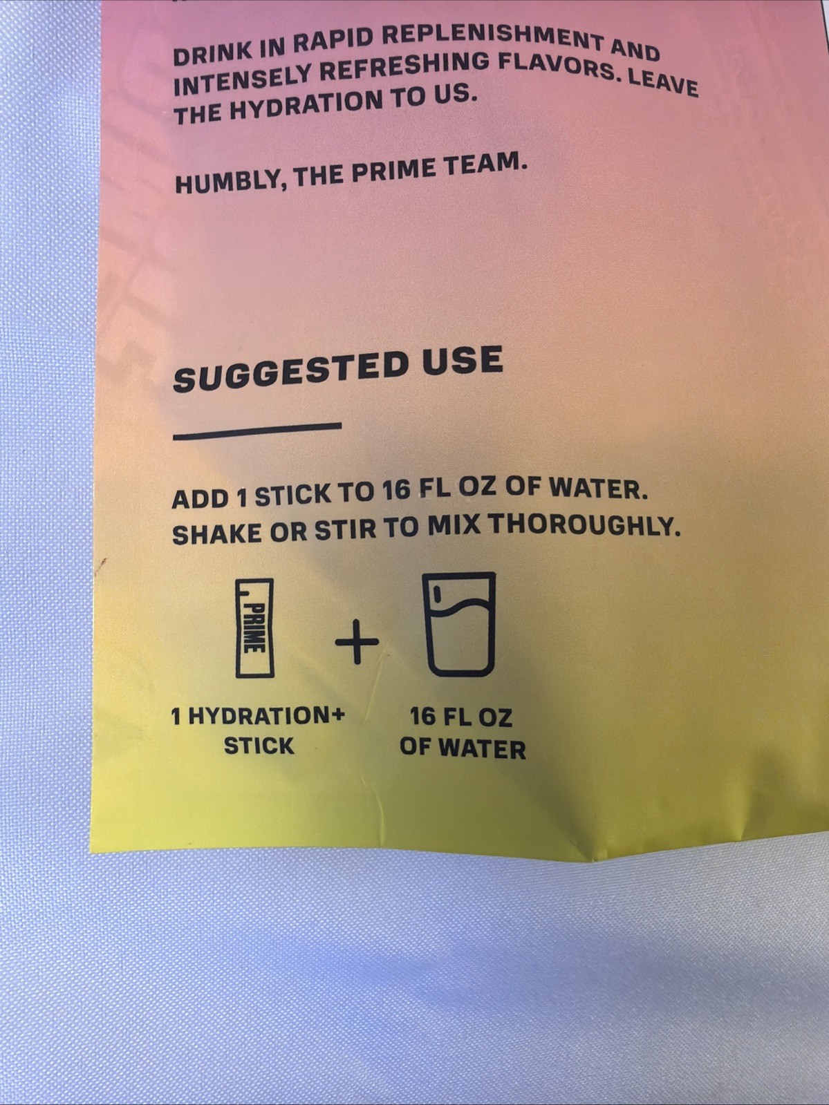 2 Pack PRIME Hydration Strawberry Banana Powder Sticks 16 Ct Each Sugar Free