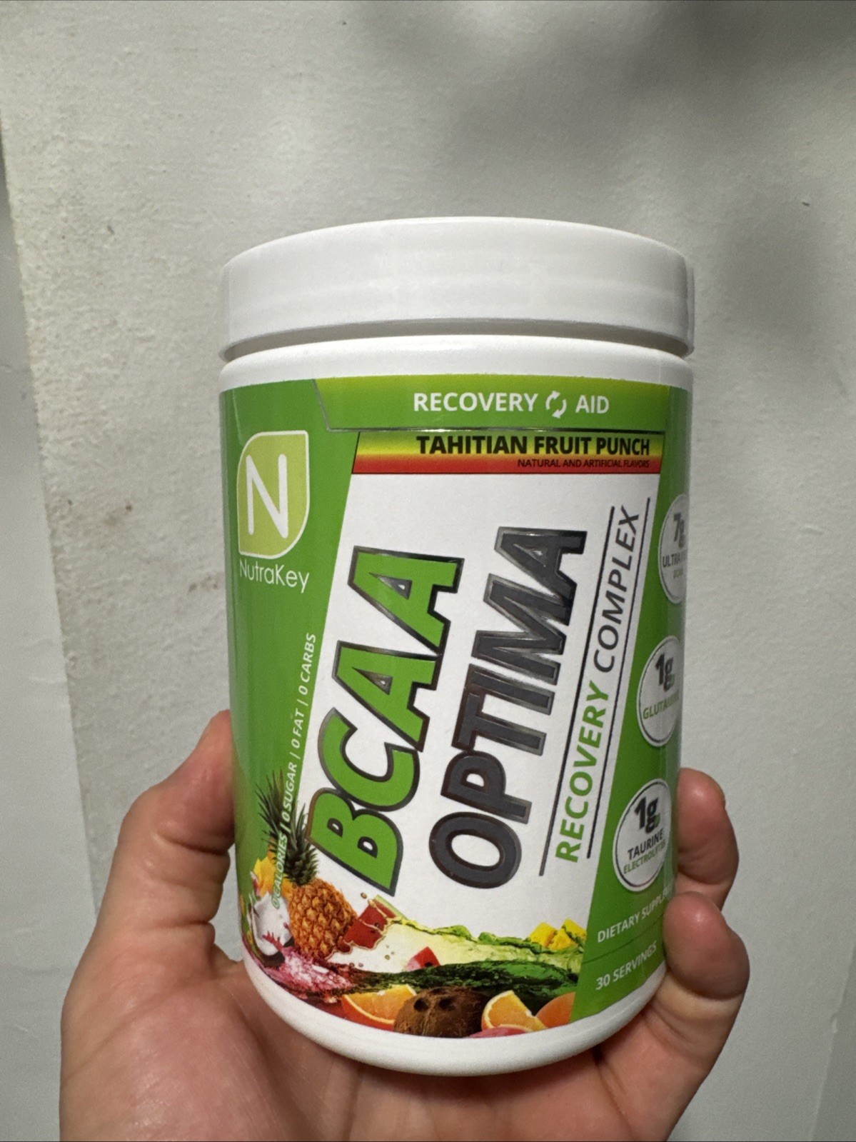 BCAA Optima, Tahitian Fruit Punch, 0.75 lbs (342 g) Read Description!