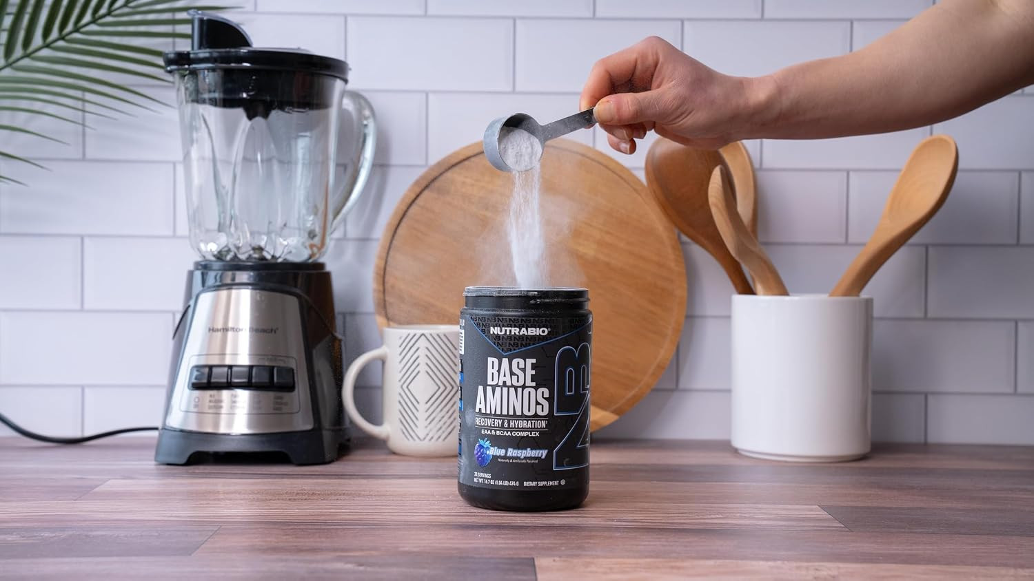Base Aminos EAA + BCAA Powder – 10G Essential Amino Acids Supplement, 6G 2:1:1 B