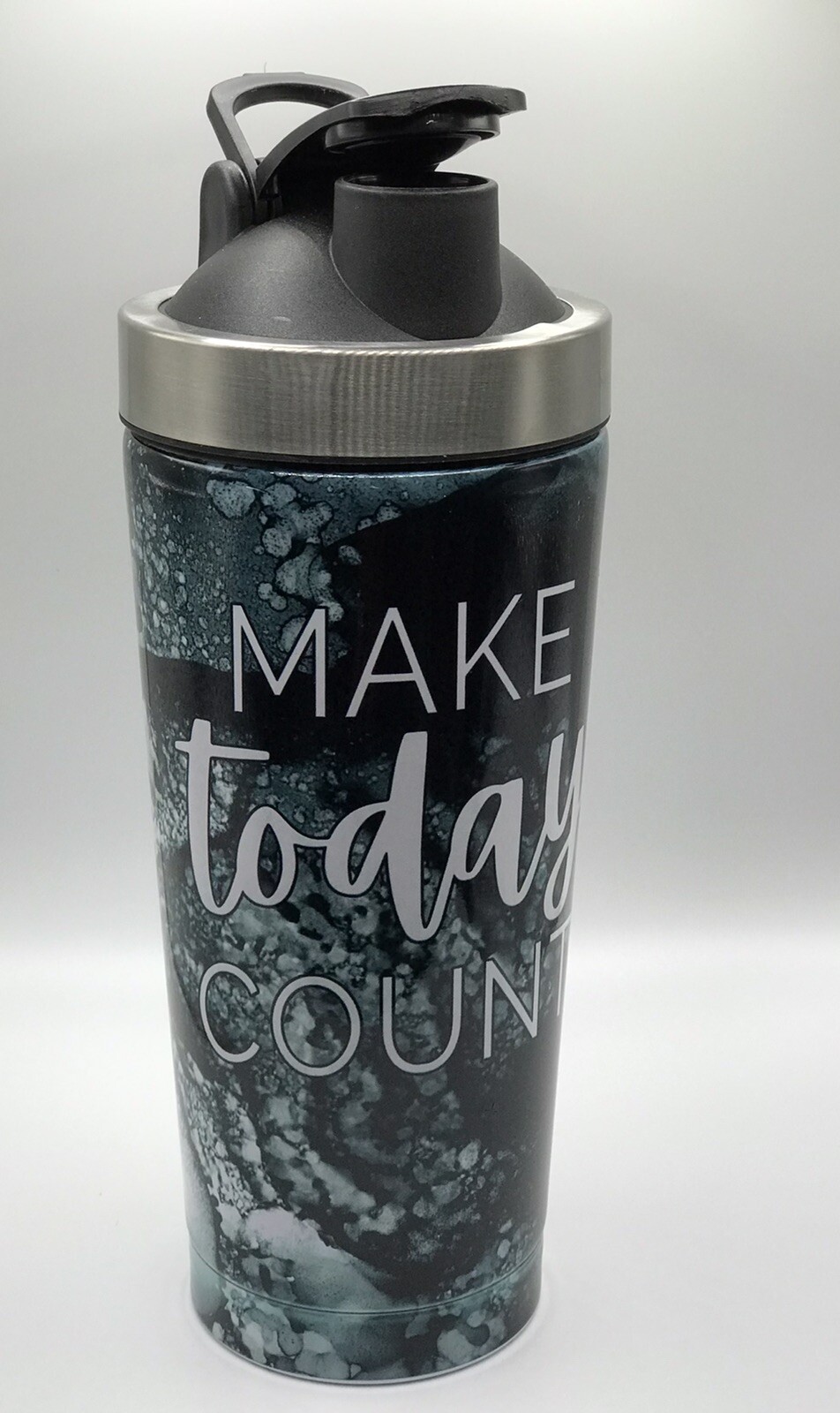 750ML Blender Bottle Stainless Steel Shaker Cup Protein Mixer Cup Workout Sports