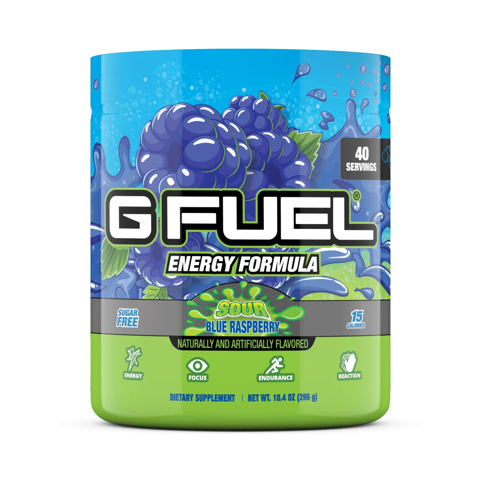G Fuel Sour Blue Raspberry GFuel – 40 Servings – Exp 09/2028 – Free Shipping