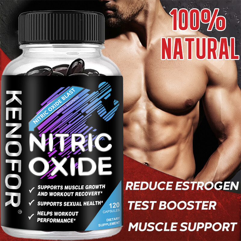 Nitric Oxide Booster Supplement – L-Arginine, L-Citrulline- 60/120 Capsules