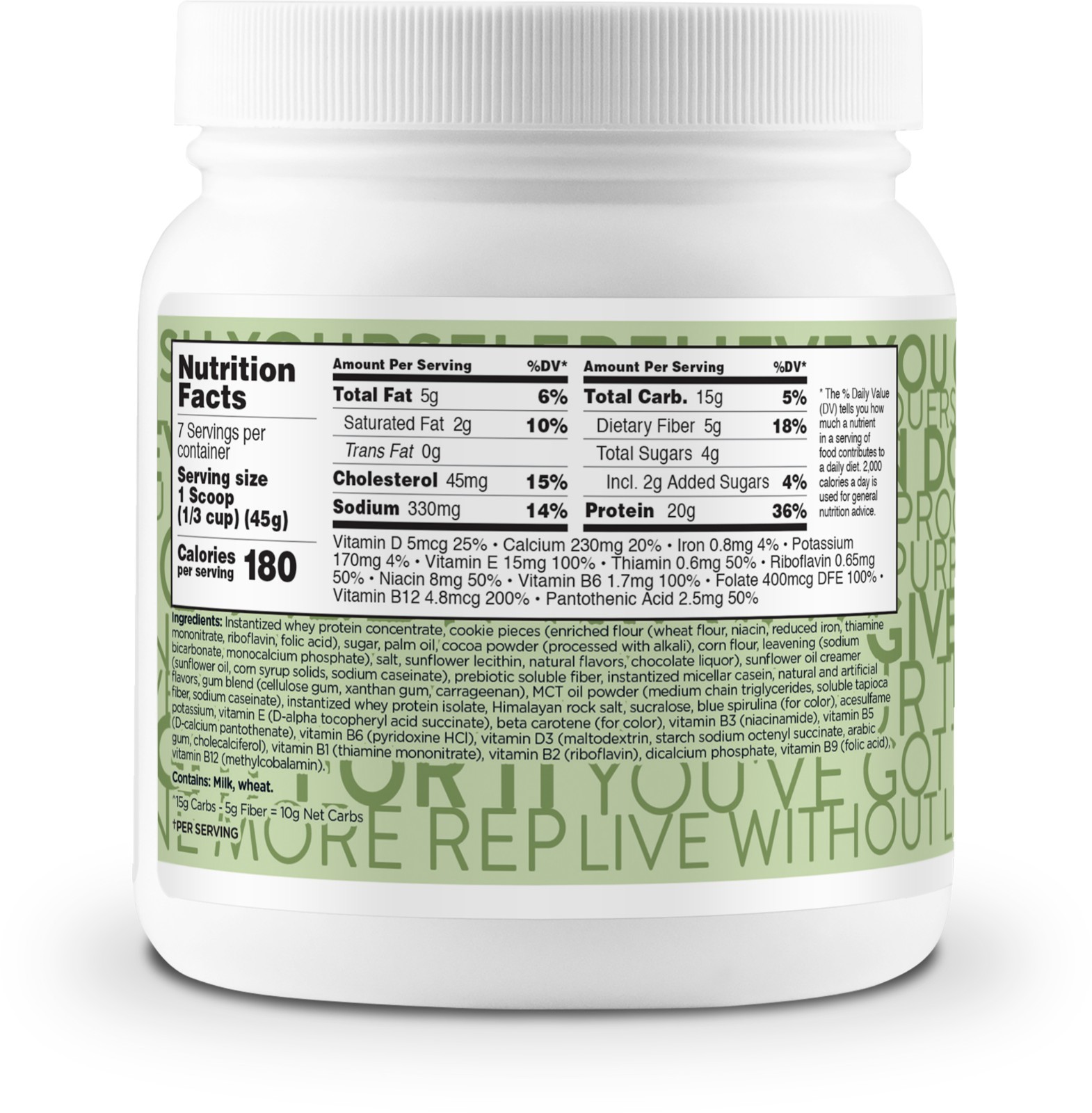 TransformHQ Meal Replacement Shake Powder 7 Servings (Mint Chocolate Chip)
