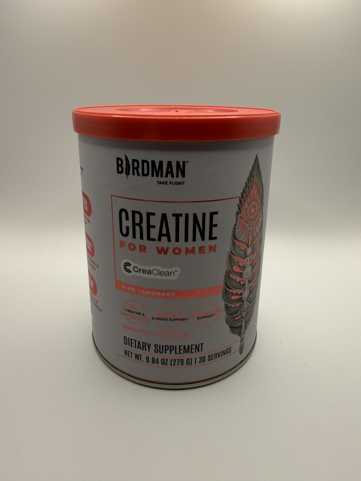 BIRDMAN Creatine for Women | Pink Lemonade 9.84oz (279g) 30 Servings – Brand New