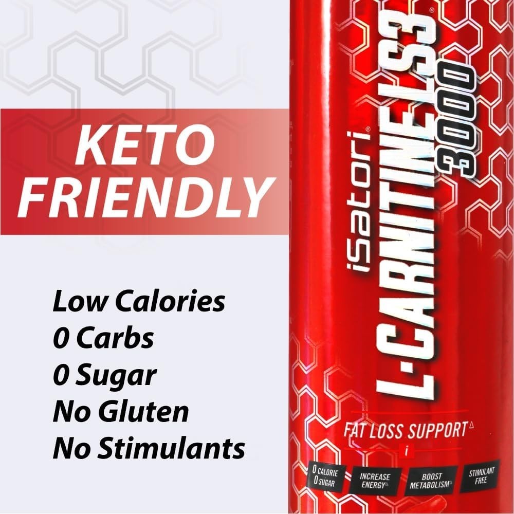 Isatori Liquid L-Carnitine LS3 3000 Bombsicle 16 fl.oz Each (Pack of 3)