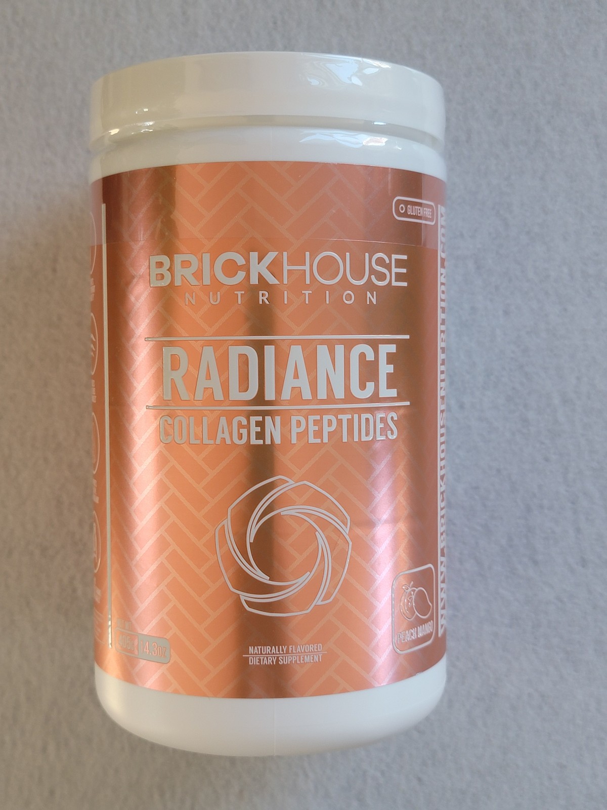 Radiance Collagen Peptides Brickhouse Nutrition Peach Mango Skin, Joints, Hair