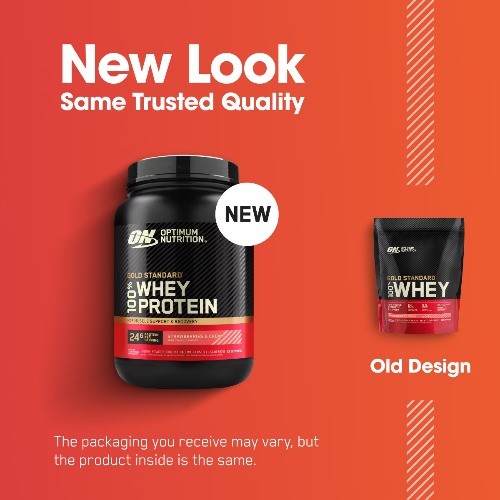 Optimum Nutrition Gold Standard 100% Whey Protein Powder – Strawberries &