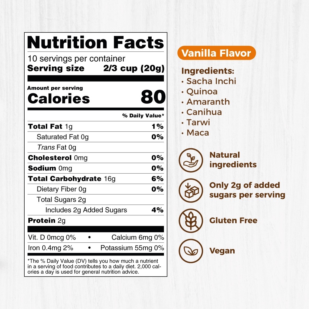Kit / Cereal, Powder, Snack • 6 Organic 100% Plant Bases Superfoods – low Sugar