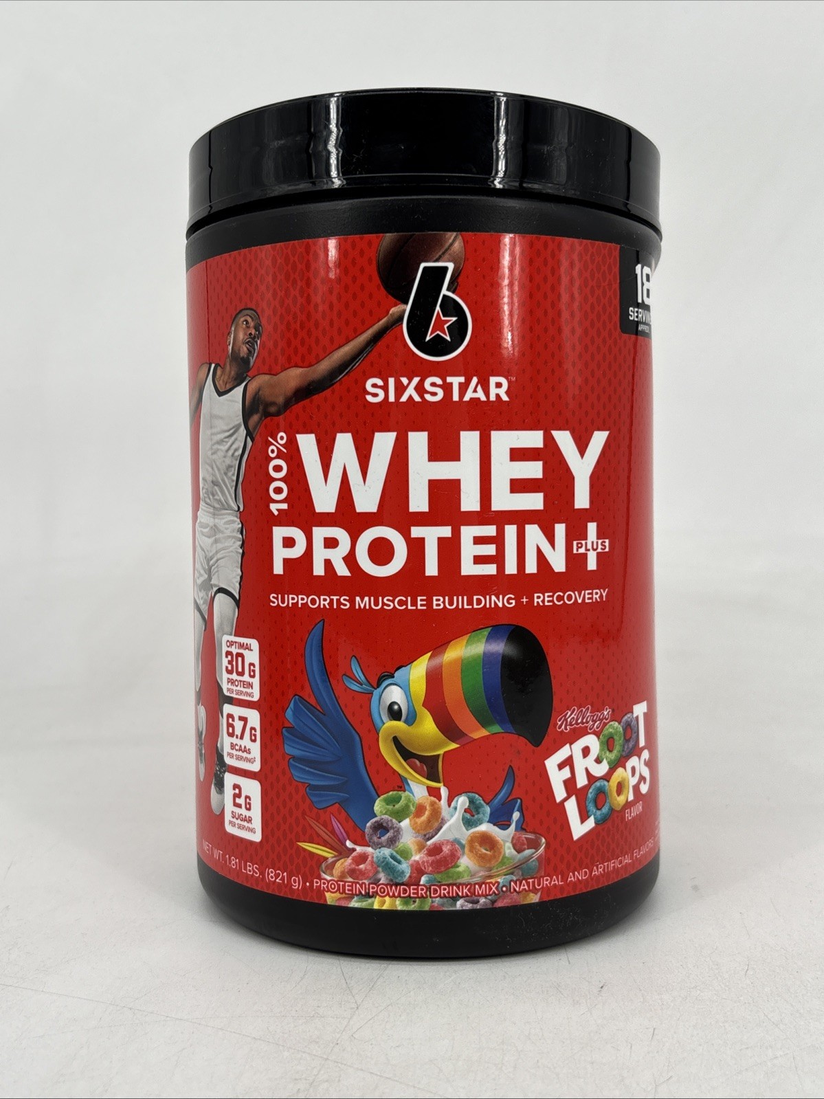 100% Whey Protein Plus Powder, Kellogg’s Froot Loops 1.8 lbs