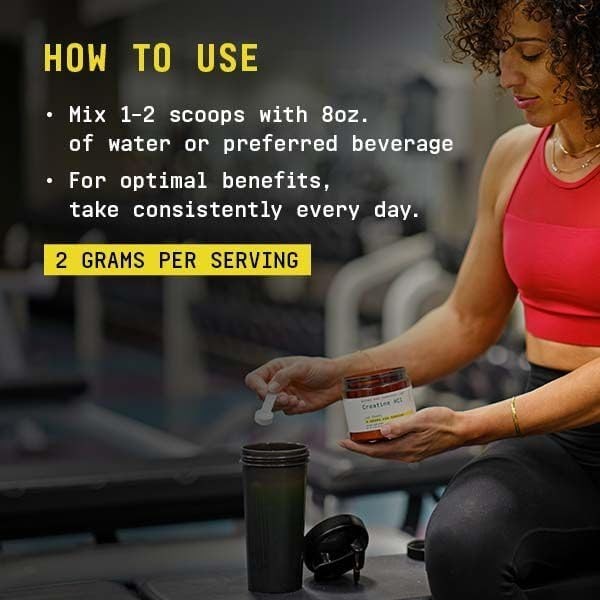 Lab-Grade Creatine HCl Powder for Peak Muscle Growth & Performance, 120 Servings