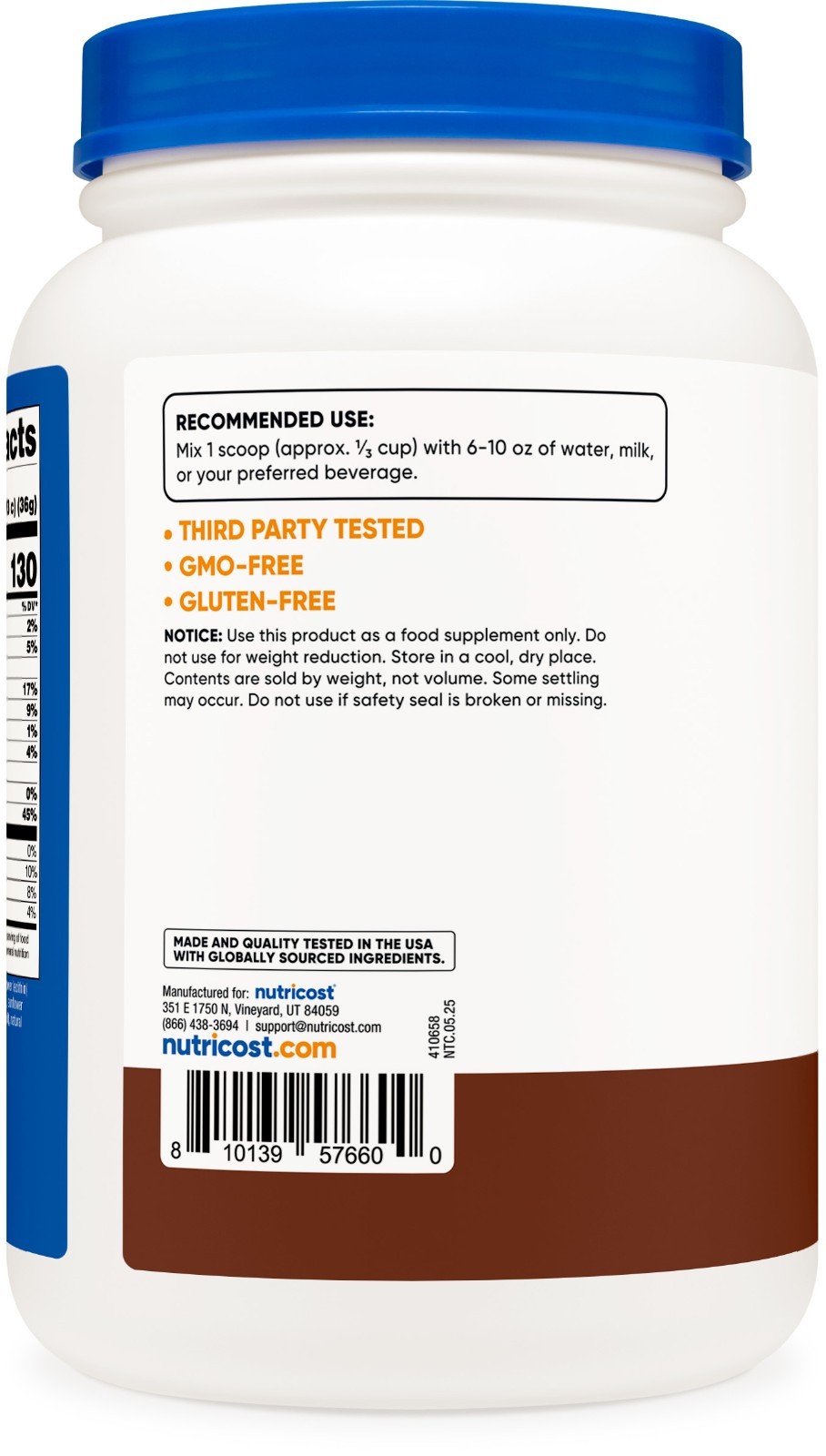 Nutricost Hydrolyzed Whey Protein Powder (Chocolate) 2 LBS – 25g of Protein