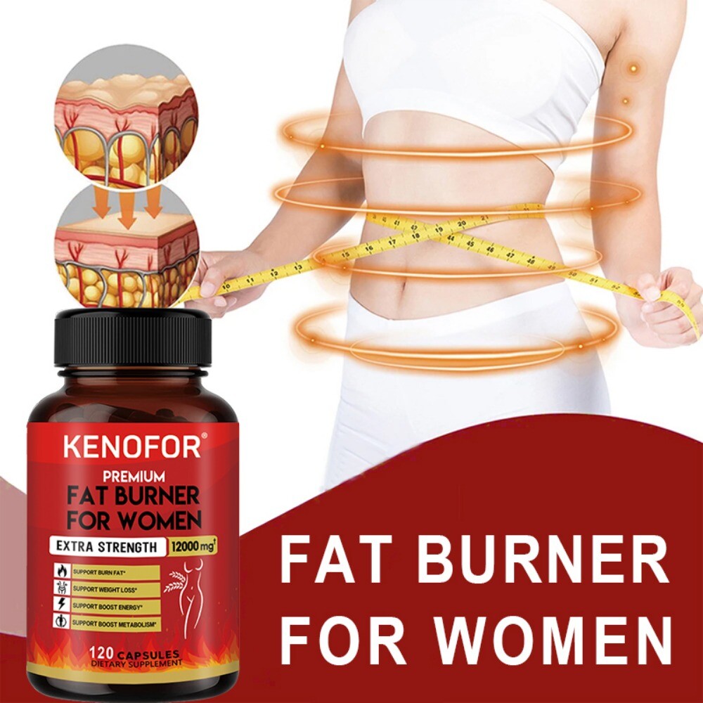 Fat Burner for Women 12,000mg, Appetite Control, Weight Loss, 120 Capsules
