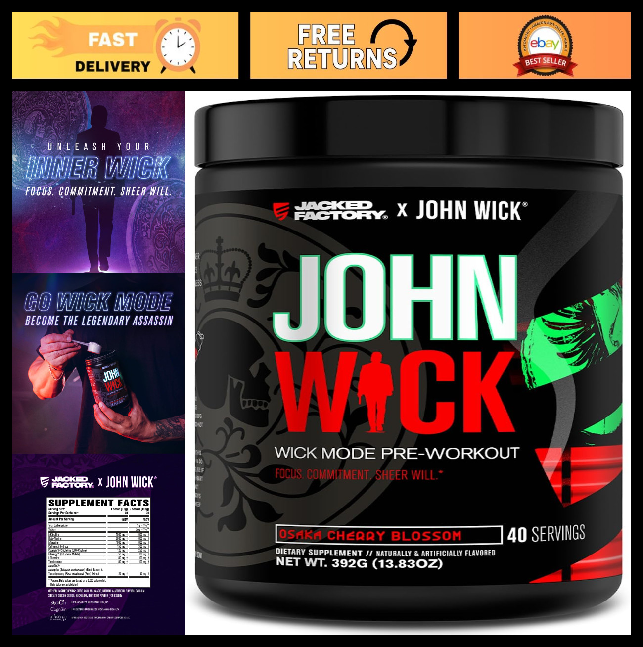 Intense Energy Pre Workout Powder – Battle-Ready Focus & Endurance – 40 Servings