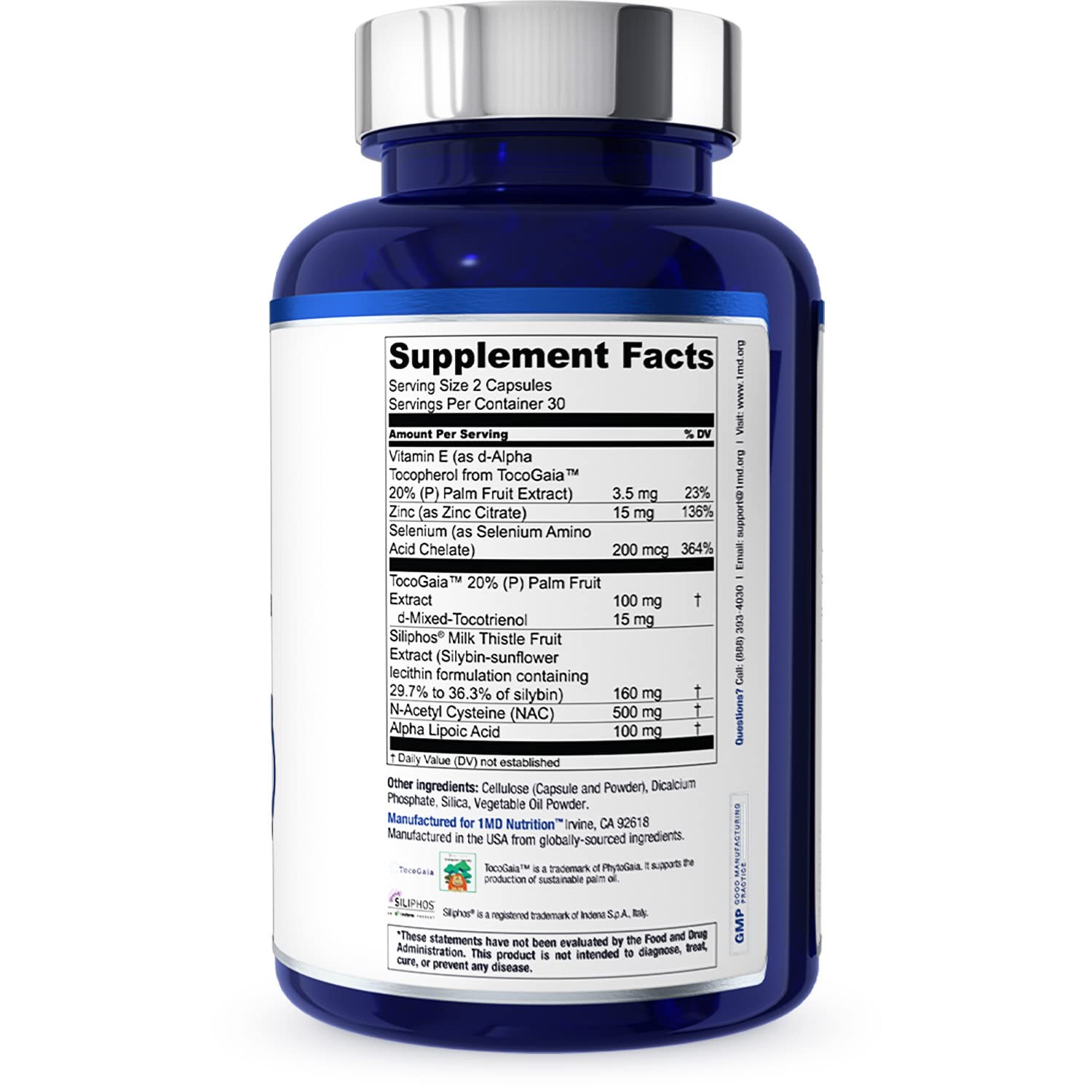1MD Nutrition LiverMD – Liver Support Supplement | Siliphos Milk Thistle Extr…