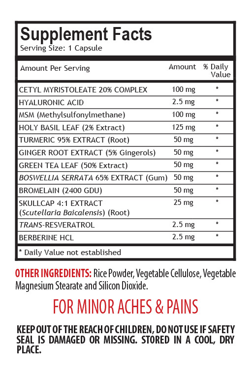 pain ease – PAIN RELIEF MEGA FORMULA 610MG 3B – holy basil tea