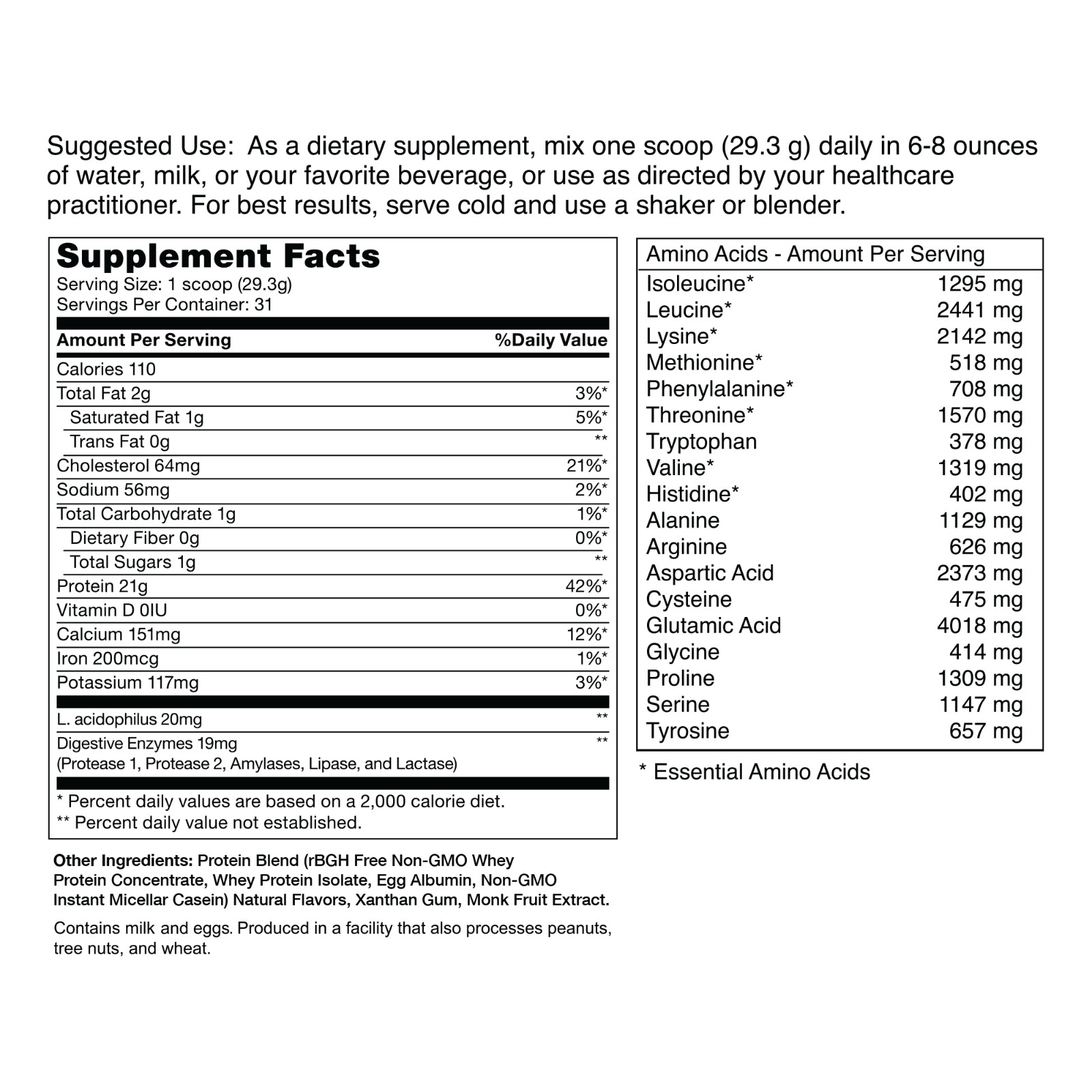 Jocko Mӧlk, Protein Powder Drink, Vanilla Gorilla, 22g Protein, 2 lb.