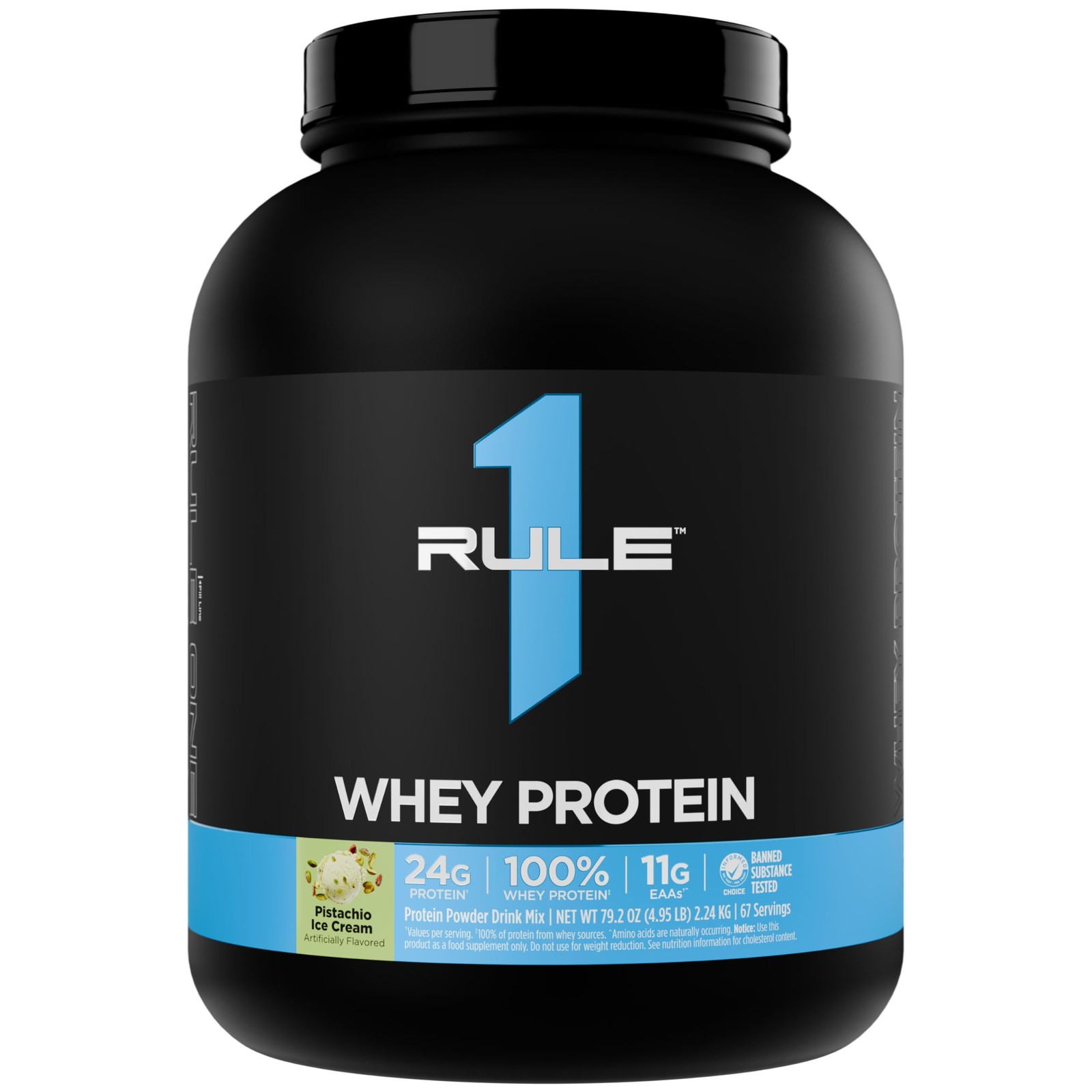 Rule 1 Whey Protein – 24g FastActing Protein from AllWhey Sources with Natura…