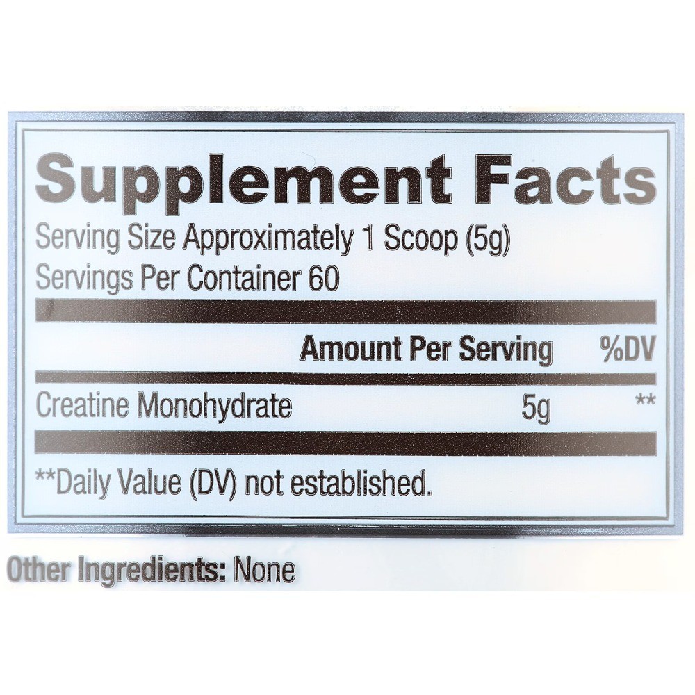 Unflavored Creatine Monohydrate Powder Dietary Supplement for Muscle Growth 10.6