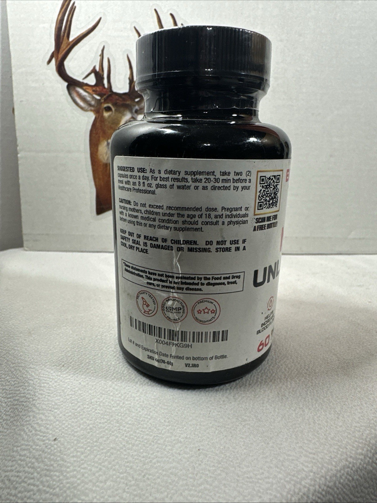 Biosync N.O. Unleashed 60 capsules exp 4/27 Brand New Sealed