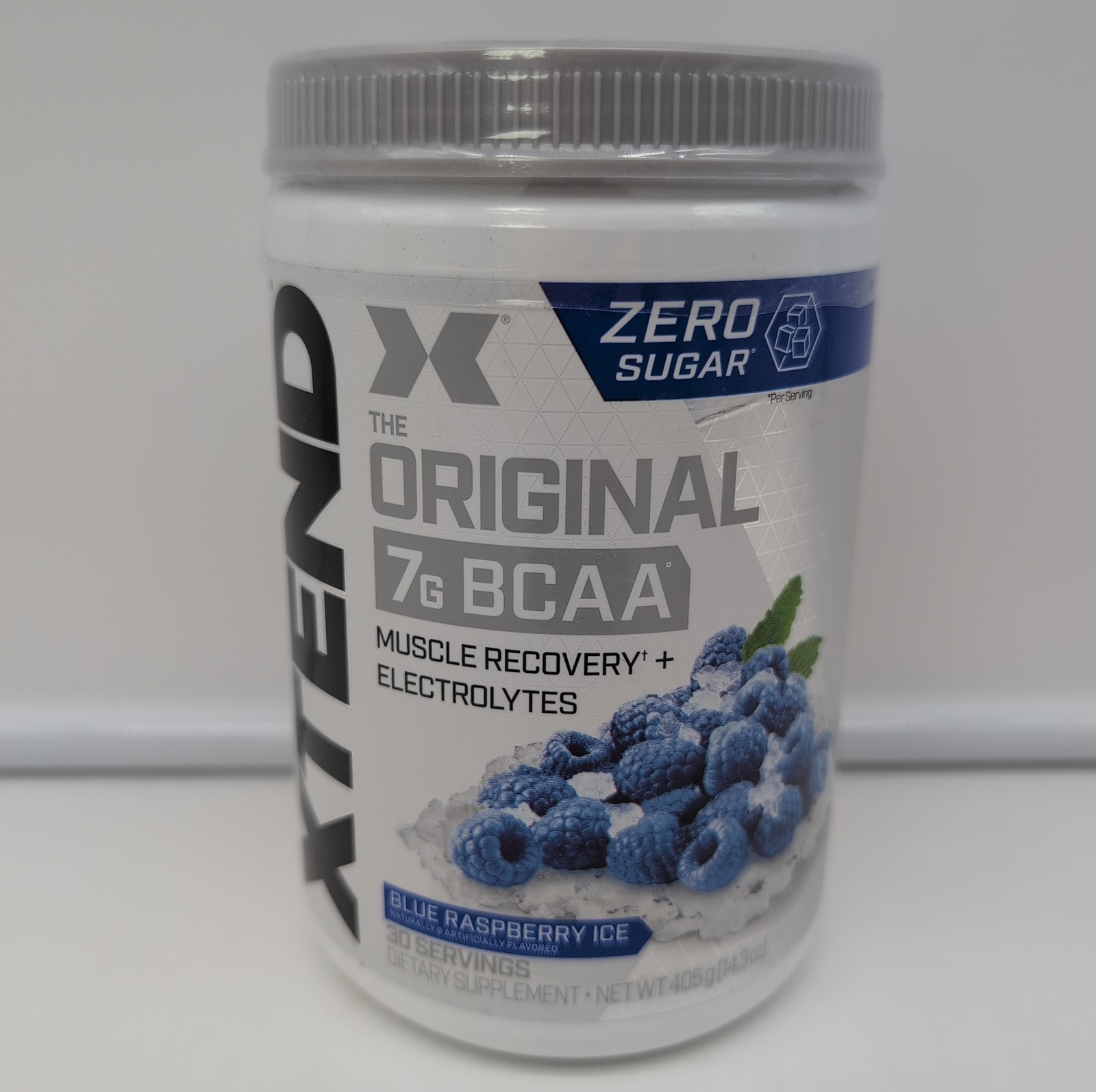XTEND Original 7g BCAA Blue Raspberry Ice Muscle Recovery 30 Serv 14.3oz BB 8/27