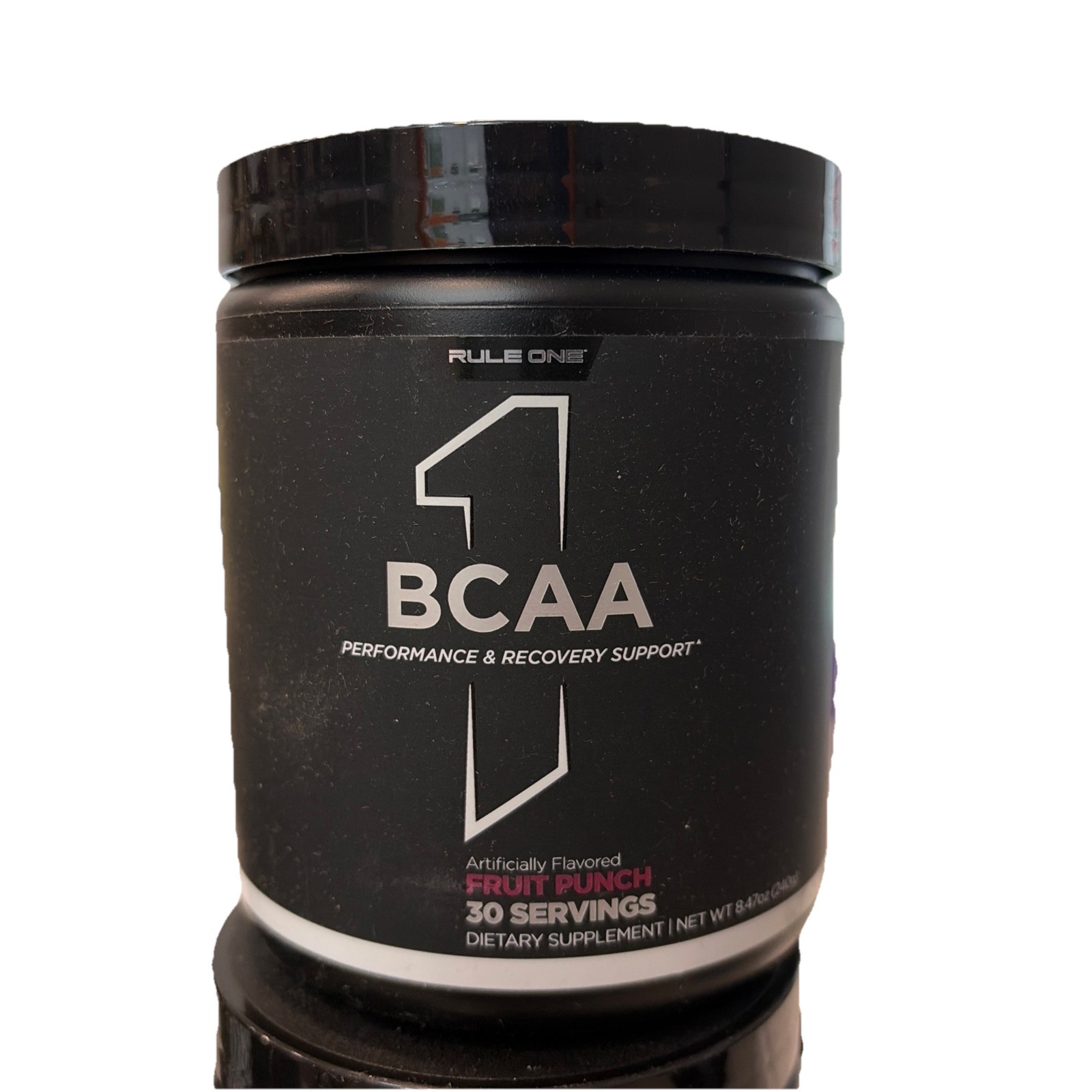 RULE 1 BCAA 30 serv Fruit Punch Branched Chain Amino Acids 222g