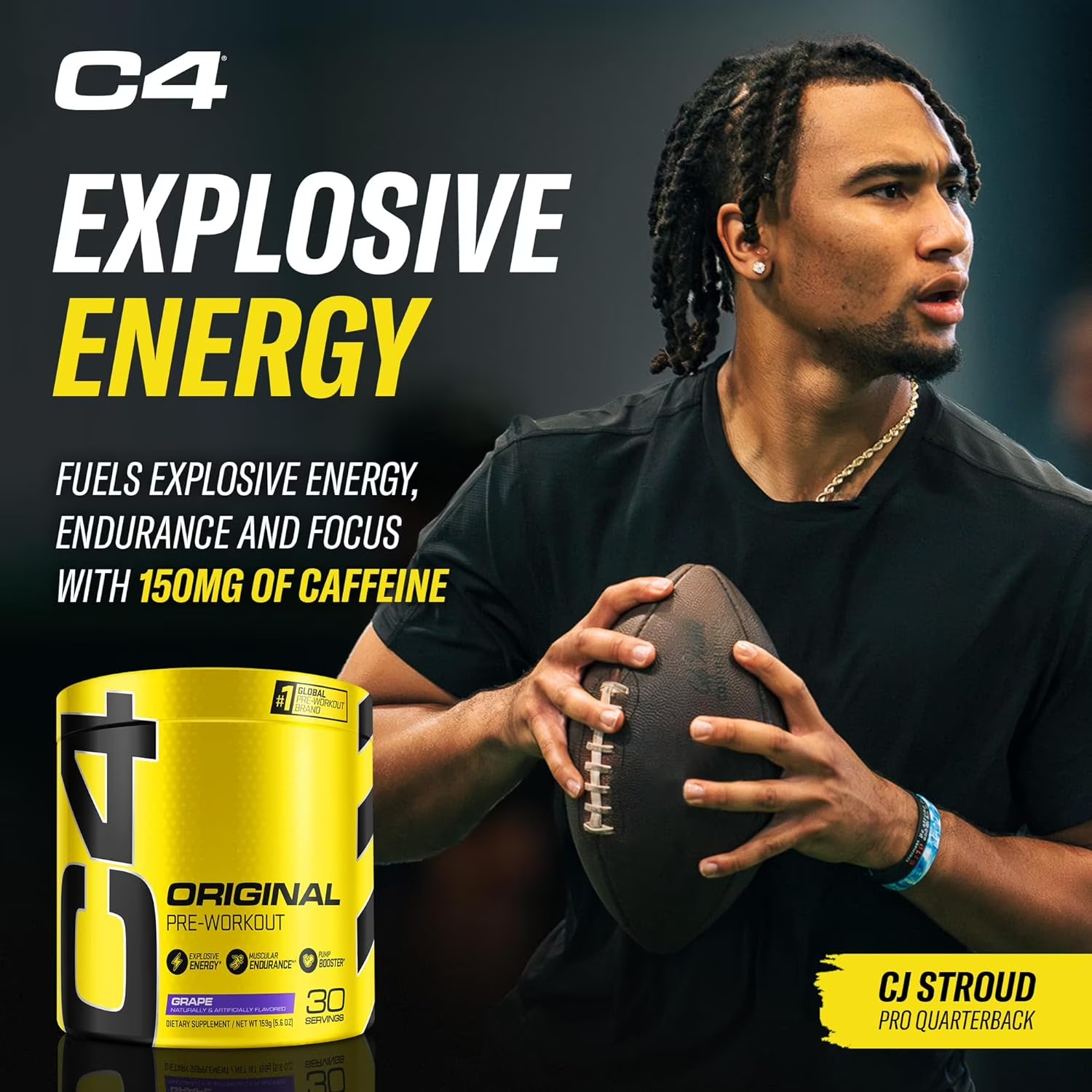 C4 Original Pre-Workout Powder, Frozen Bombsicle, 30 Servings