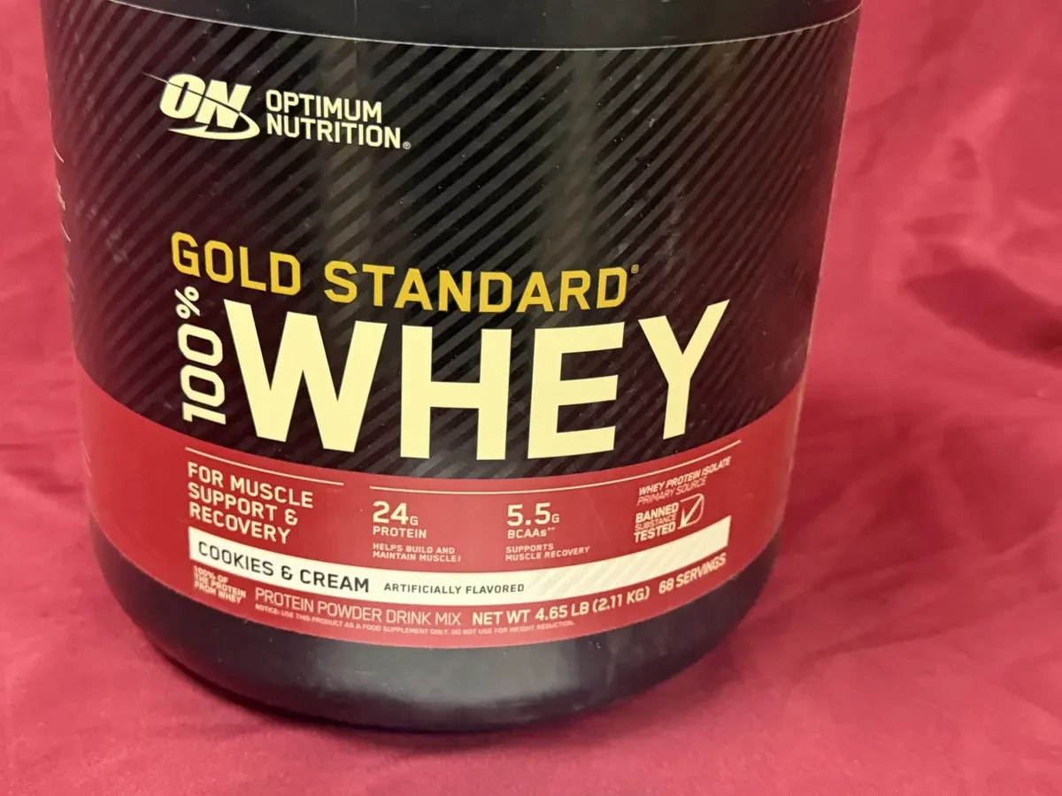 Gold Standard® 100% Whey Protein, Cookies & Cream, 4.65 lb (2.1 kg)