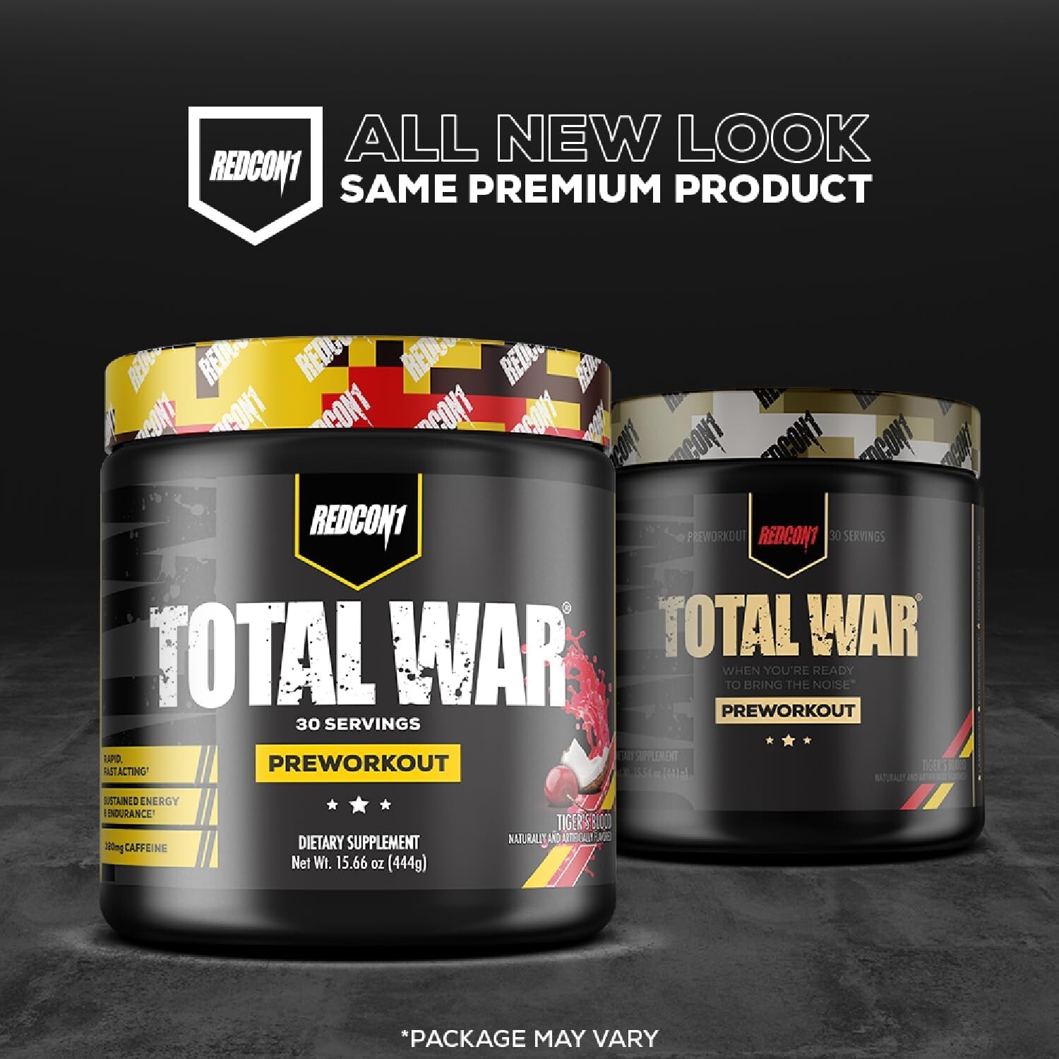 REDCON1 Total War Preworkout Contains 320mg of Caffeine from Green Tea, Juniper