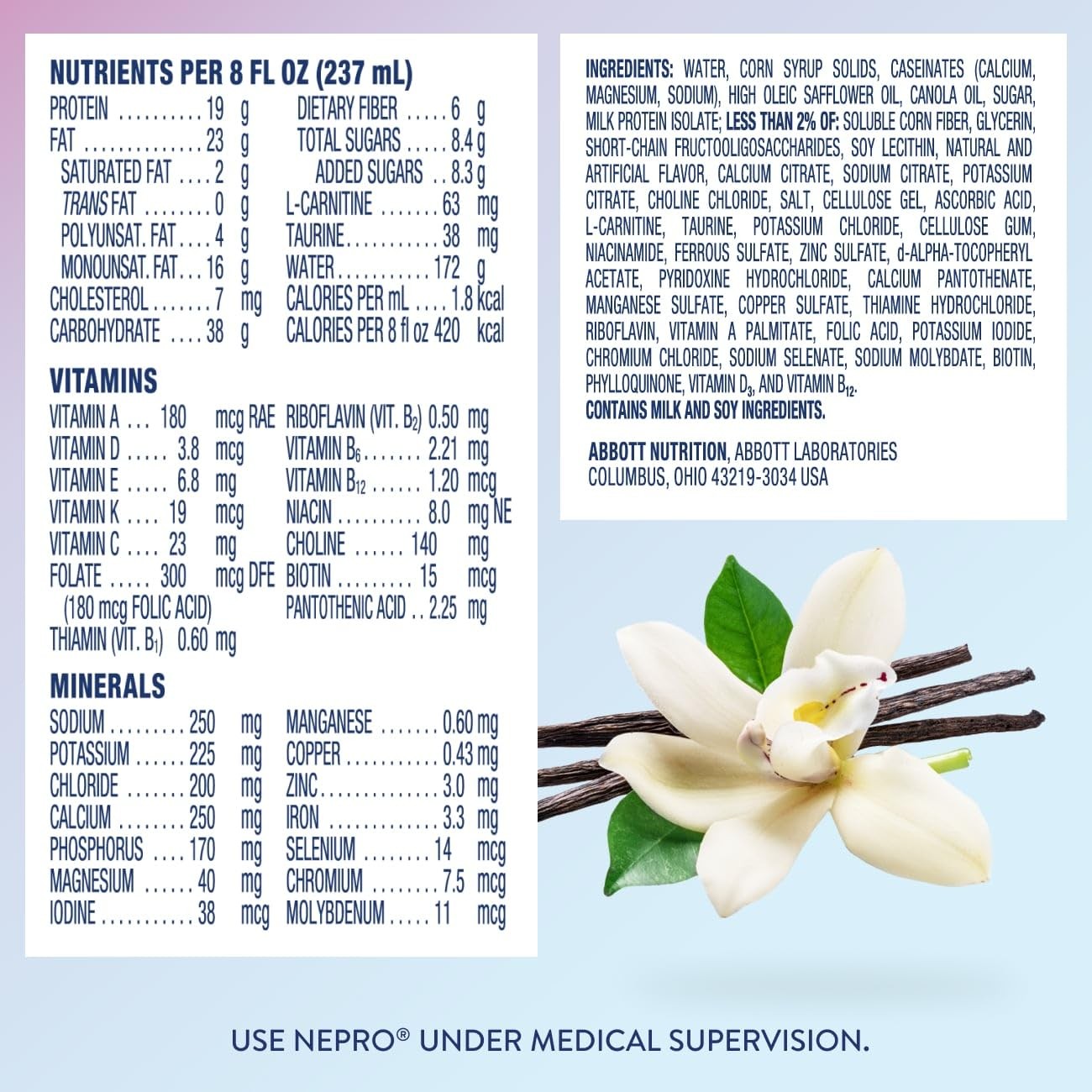 Nepro Nutrition Shake For People On Dialysis 19G Protein 420 Calories Vanilla 8