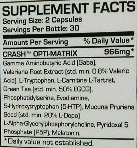 Crash Restful Sleep & Recovery – Supports Deep Rem Sleep (60 Capsules)