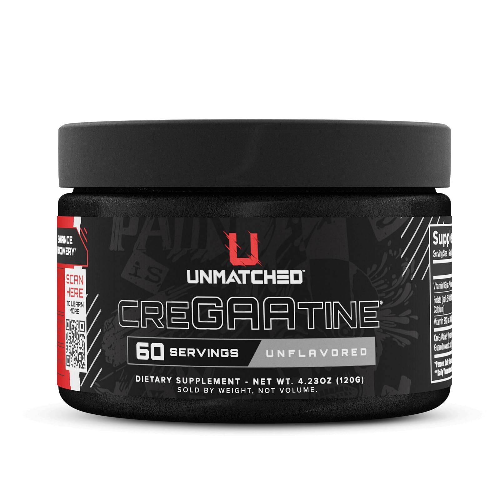 Unmatched CreGAAtine Optimized Creatine | 4.23 Ounce (Pack of 1)