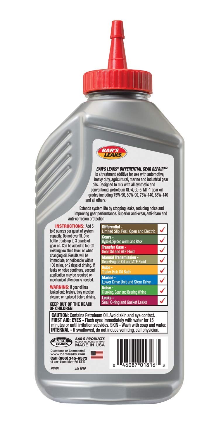 Axle and Differential Gear Repair, 16.9 Oz