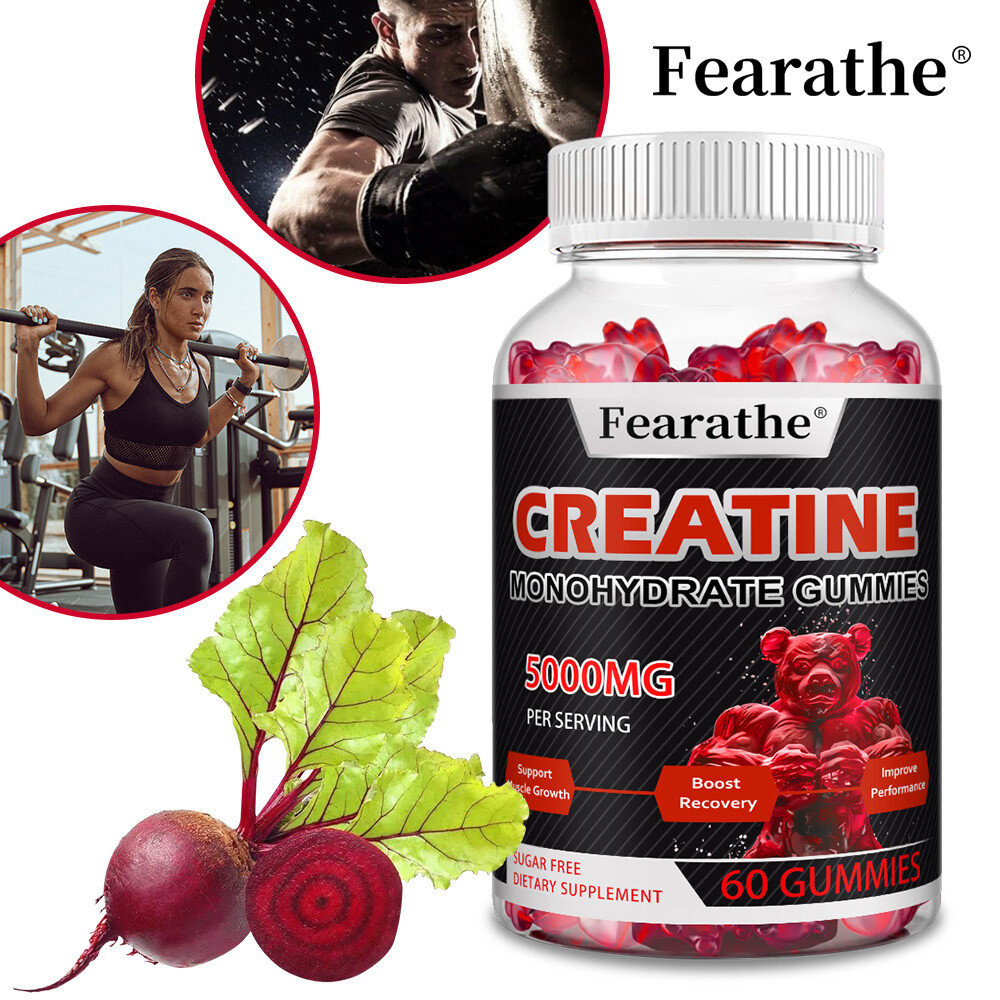 Creatine Monohydrate 5000 Mg Promotes Muscle Growth And Recovery 60Gummies