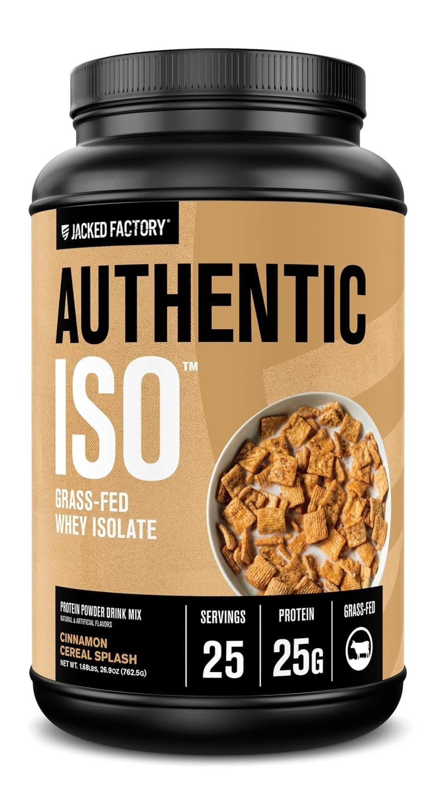 Jacked Factory Authentic ISO Whey Protein Isolate – Dark Chocolate 25 Servings