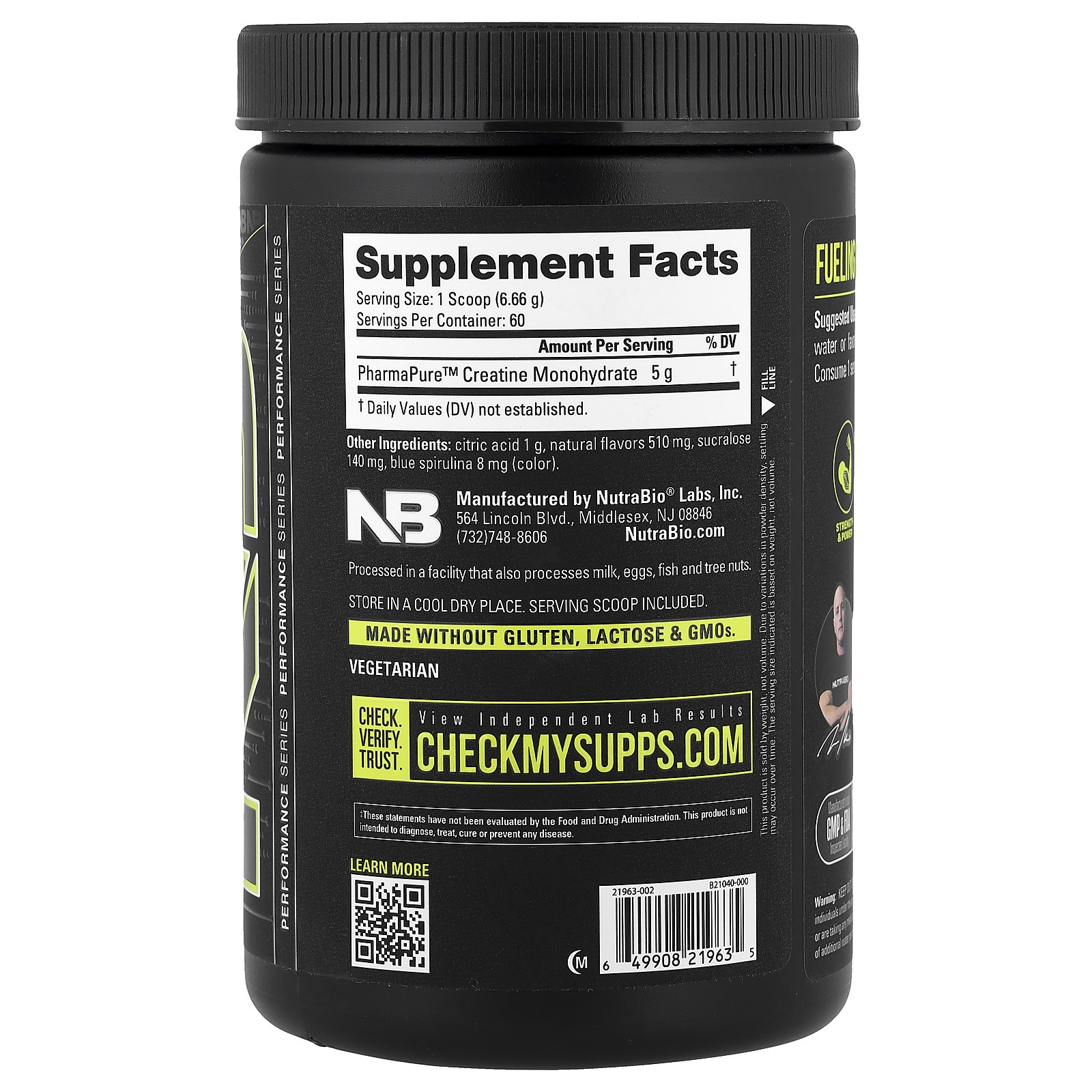 Micronized Creatine Burst, Arctic Blast Blue Raspberry, 0.88 lb (399 g)