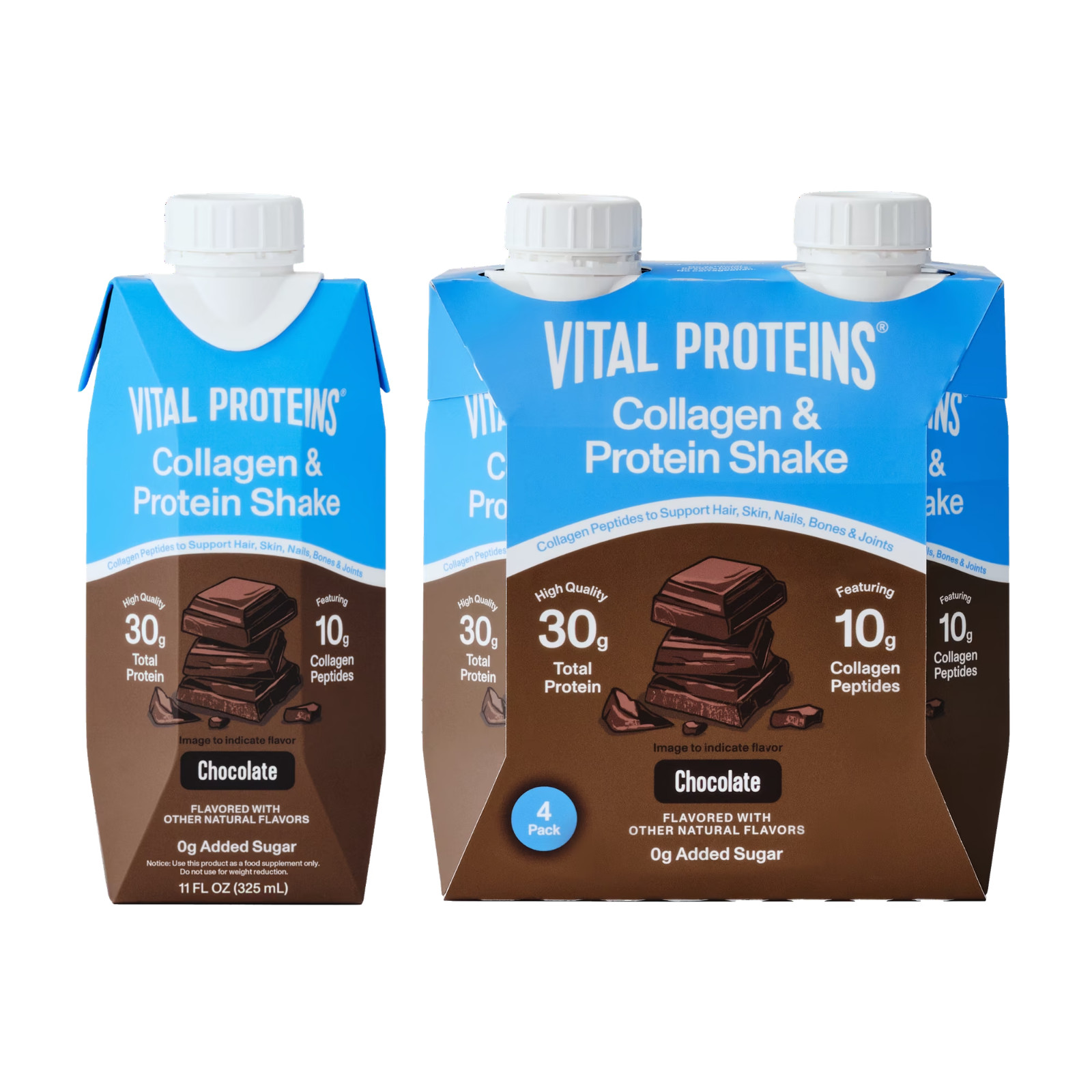 Vital Proteins chocolate collagen Protein shake 30g protein 10g collagen Peptide