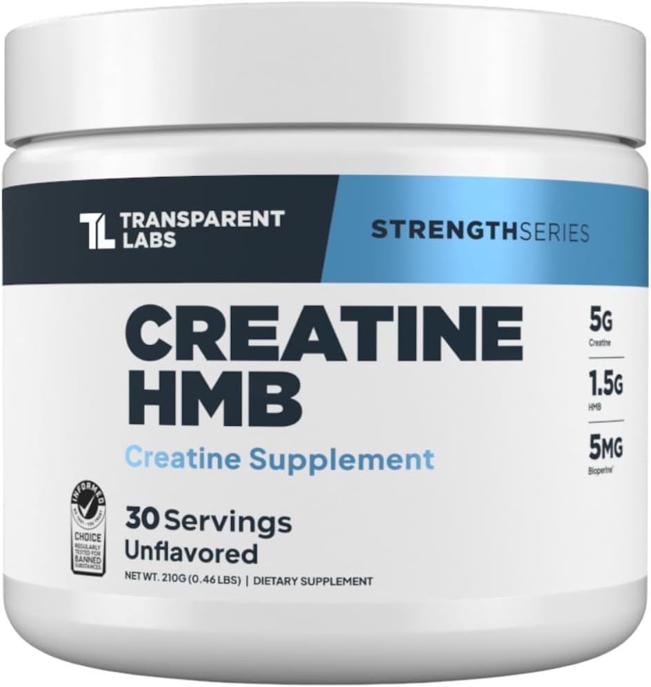 Creatine HMB Powder – Unflavored Muscle Growth Supplement for Peak Performance